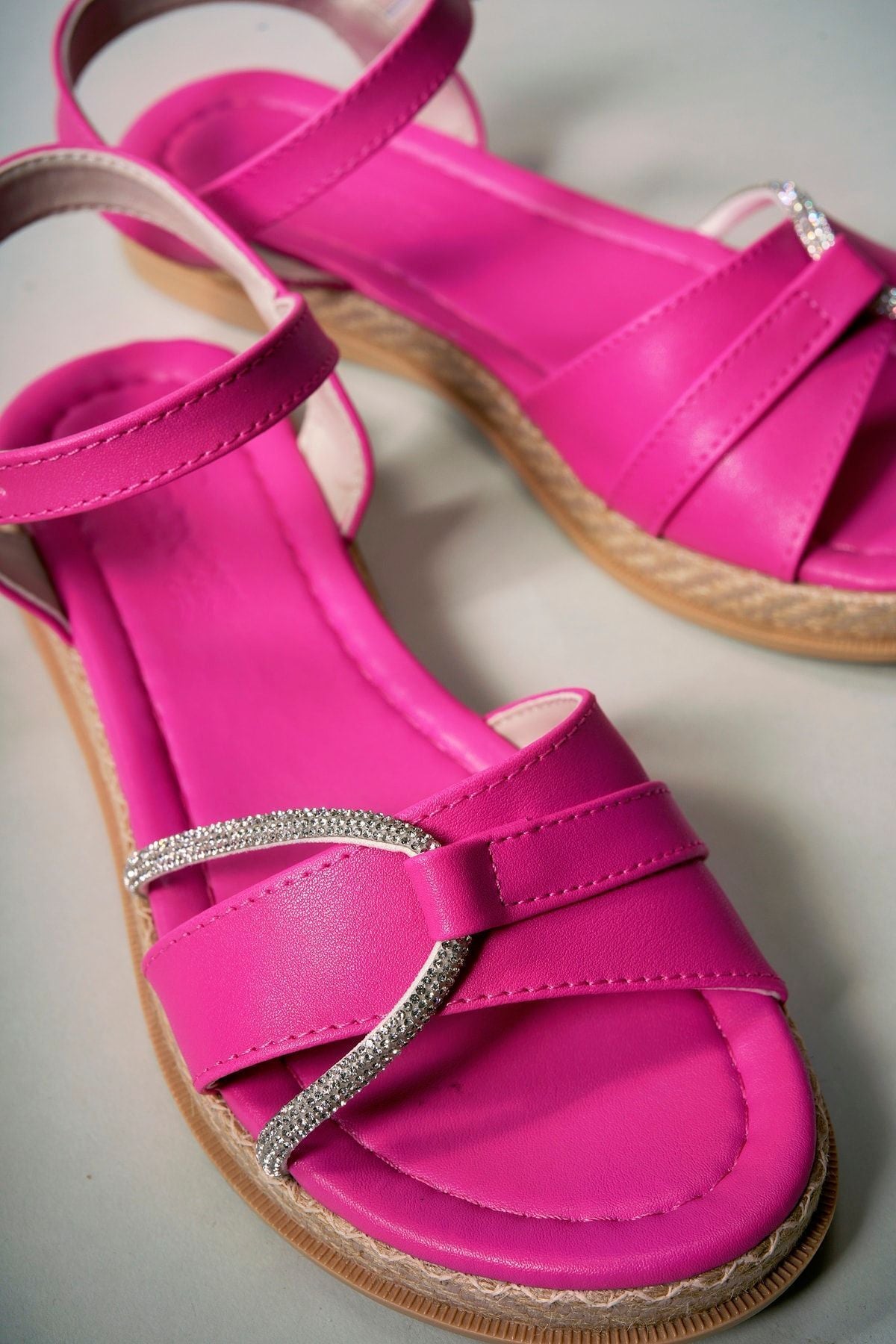 Women's Sandals Stone 0012074 Fuchsia