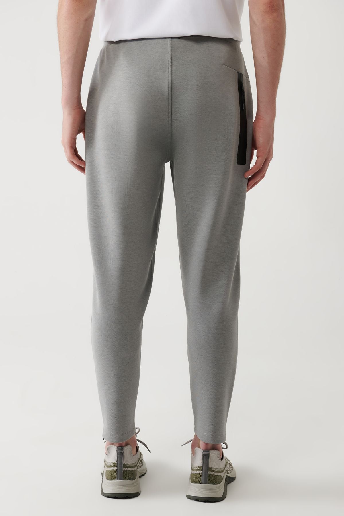 Men's Gray Soft Touch Zipper Paçalı Service Six A41y3401