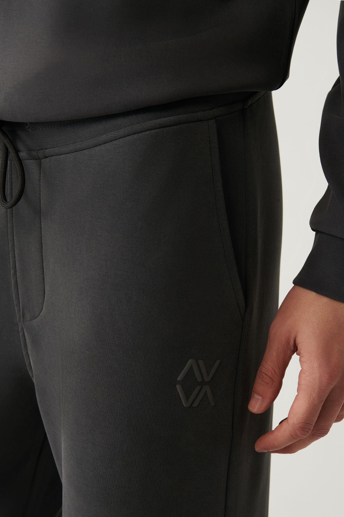 Men's anthracit Soft Touch Zipper Paçalı Paçalı Six A41y3401