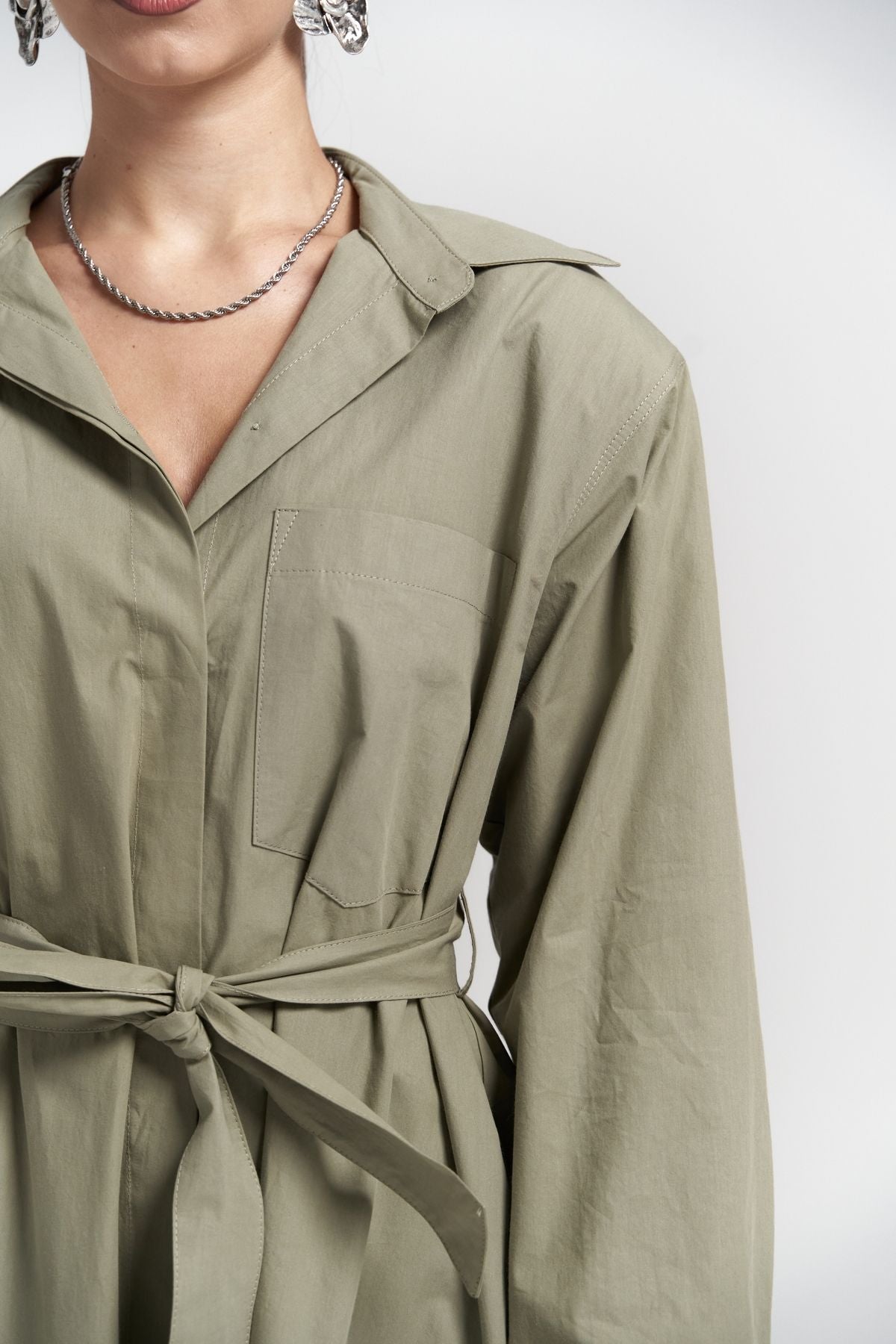 BELSAY TREENCOTOTO KHAKI DRESS