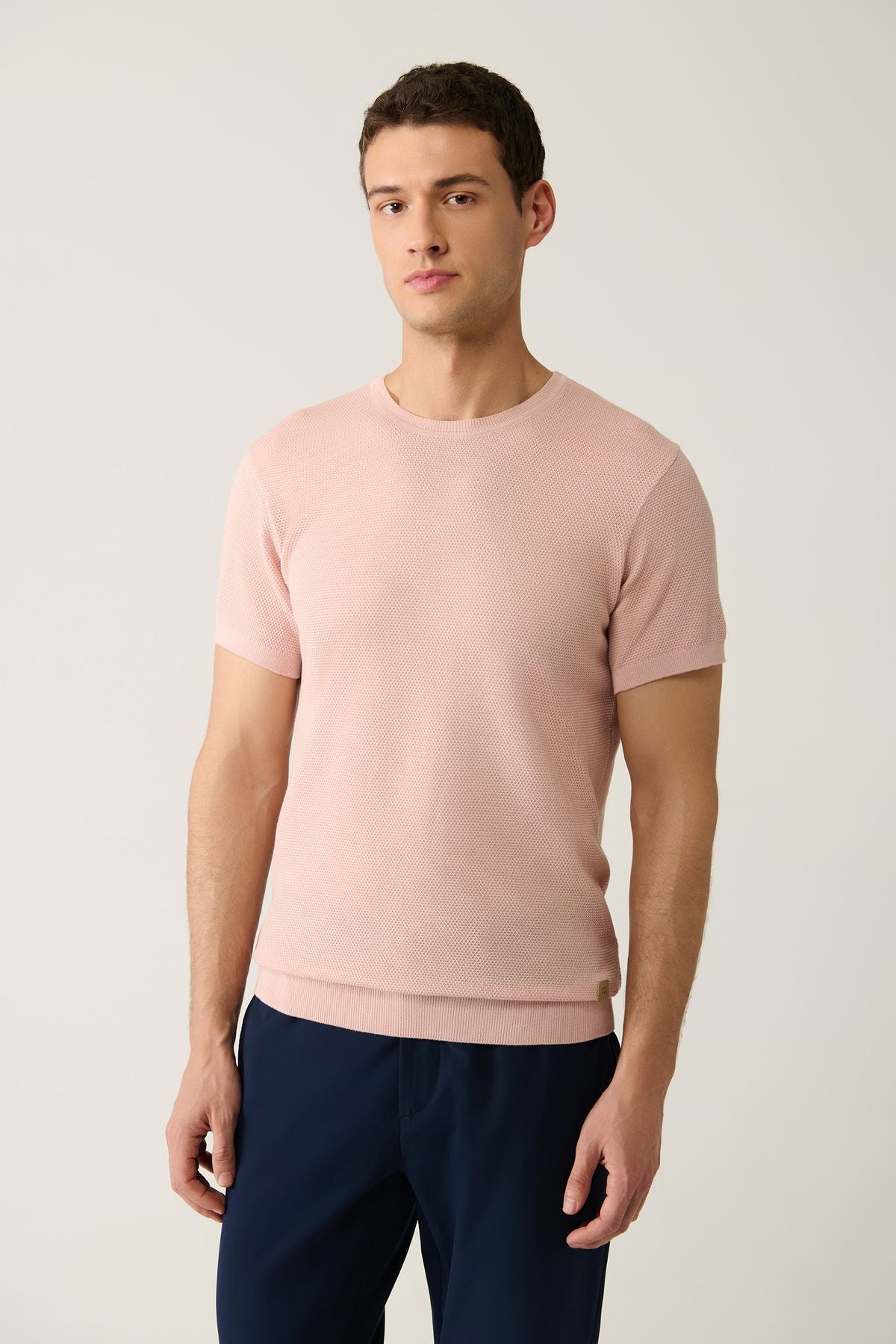Men's Powder Bicycle Cycling Cotton Knitwear T-Shirt E005027