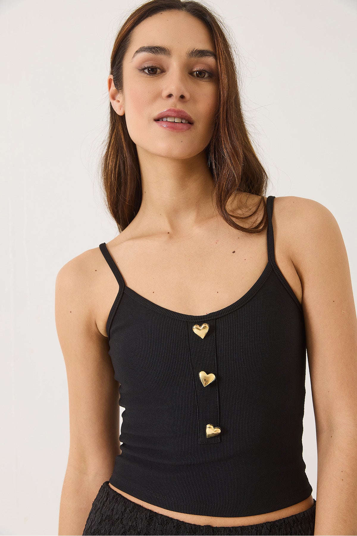 Women's Thin Strap Crop Athlete with Heart Accessory 2226 60284026