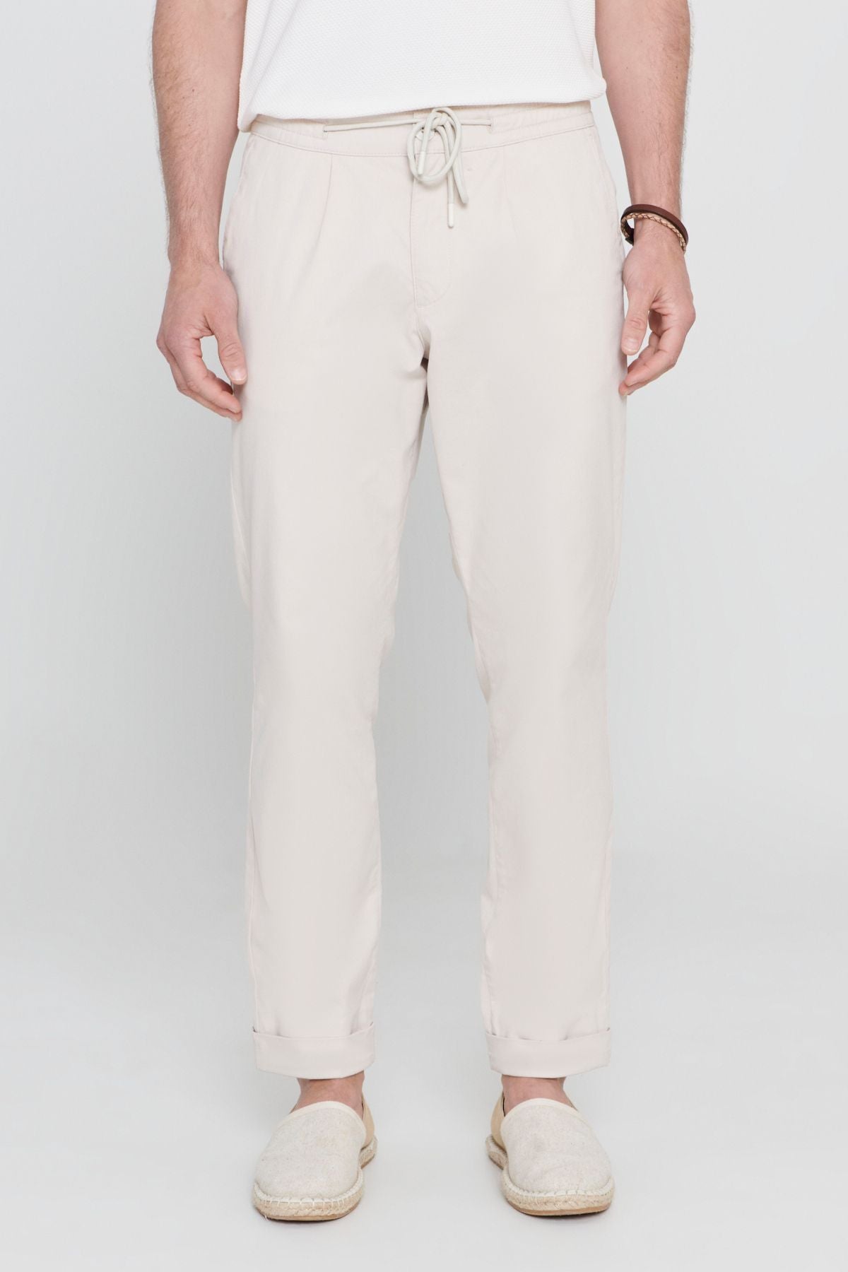 Men's Stone Comfort Fit Casual Cutting Side Pocket Pants