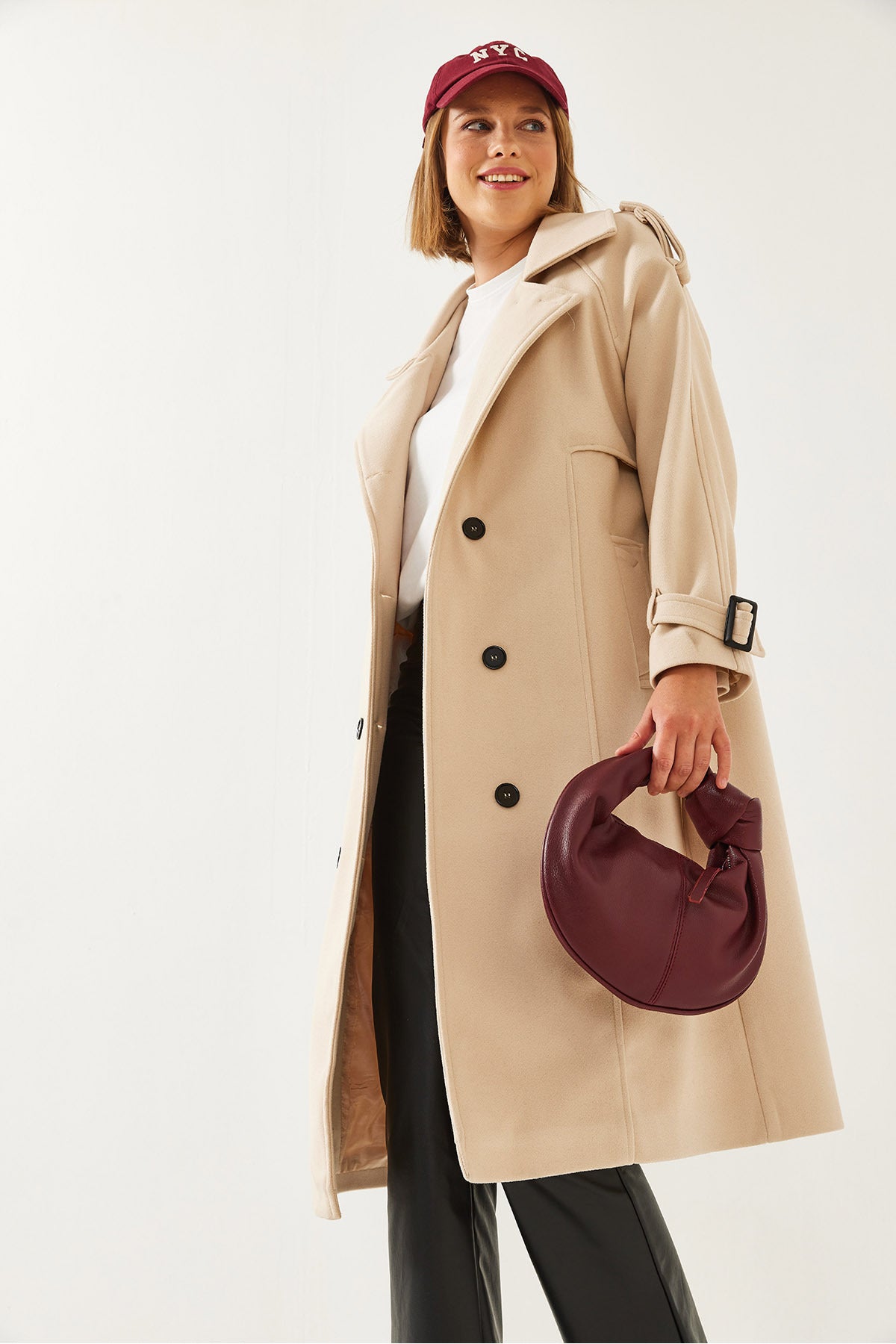 Women's Back Button Detail Stash Coat 2492 60261006