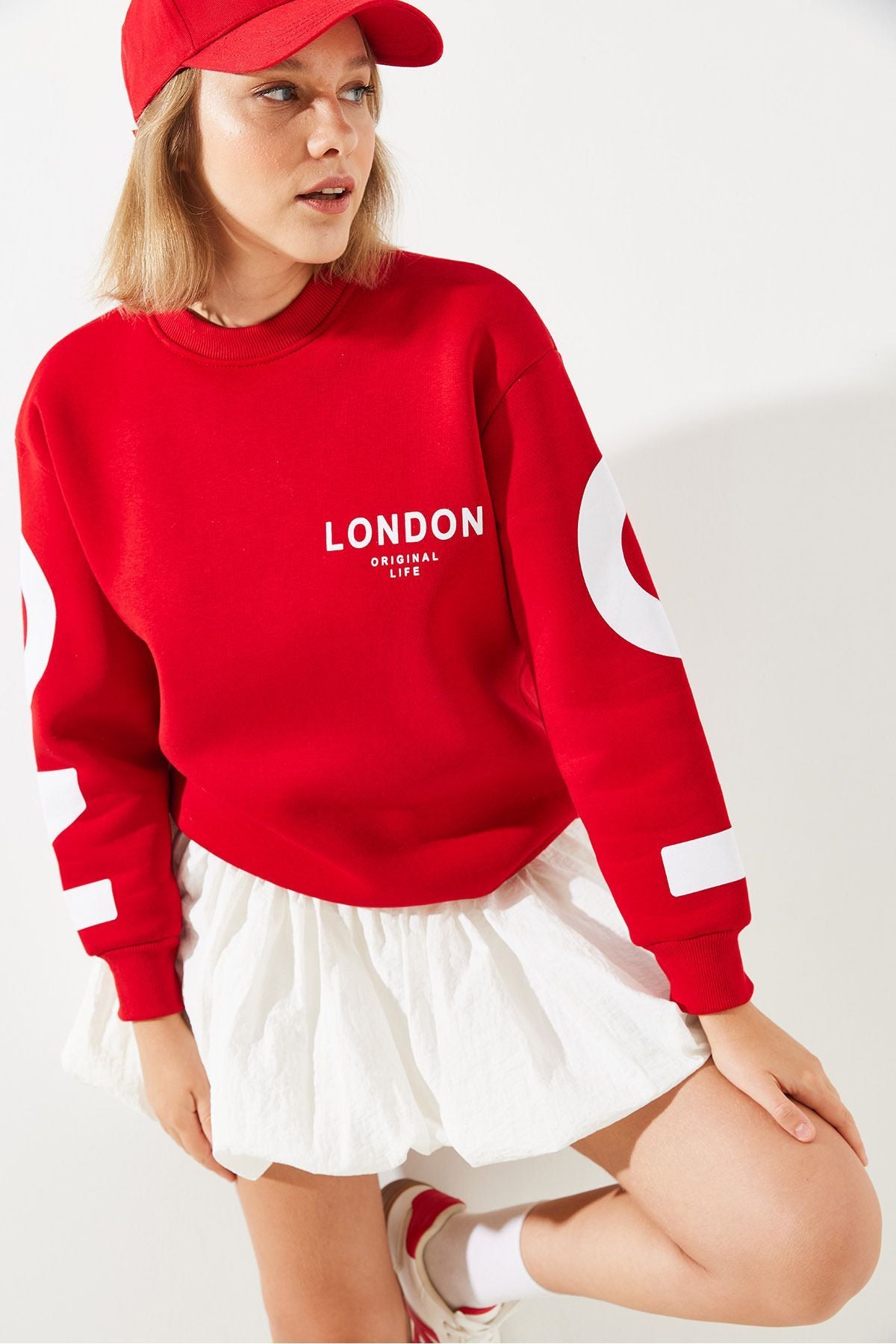 WOMEN'S THREE YARDON LONDON PRINTED SWEATSHIRT MBHS003 60601003