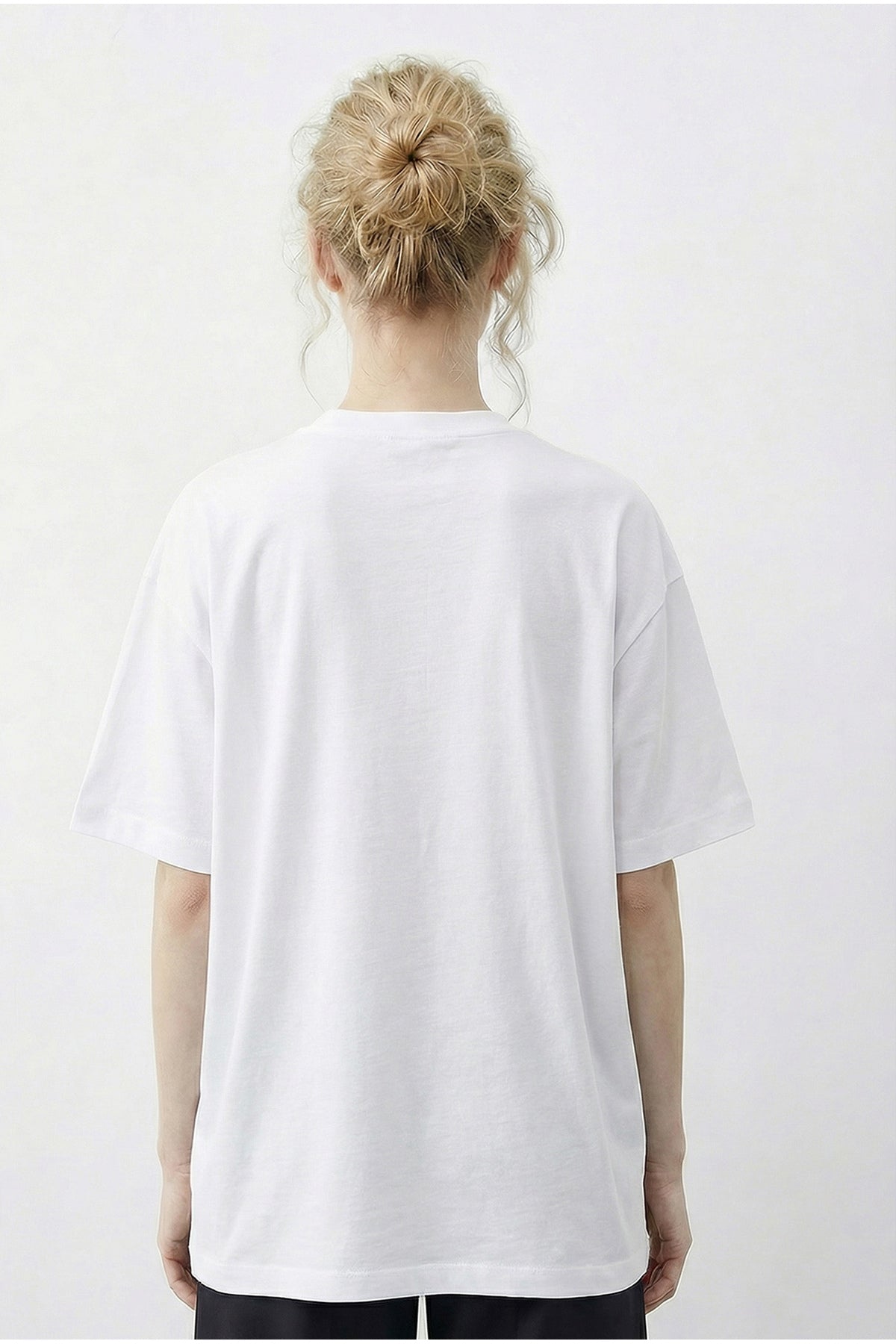 Women's Buckled Scarf Detailed Basic T-Shirt 7601 60283978