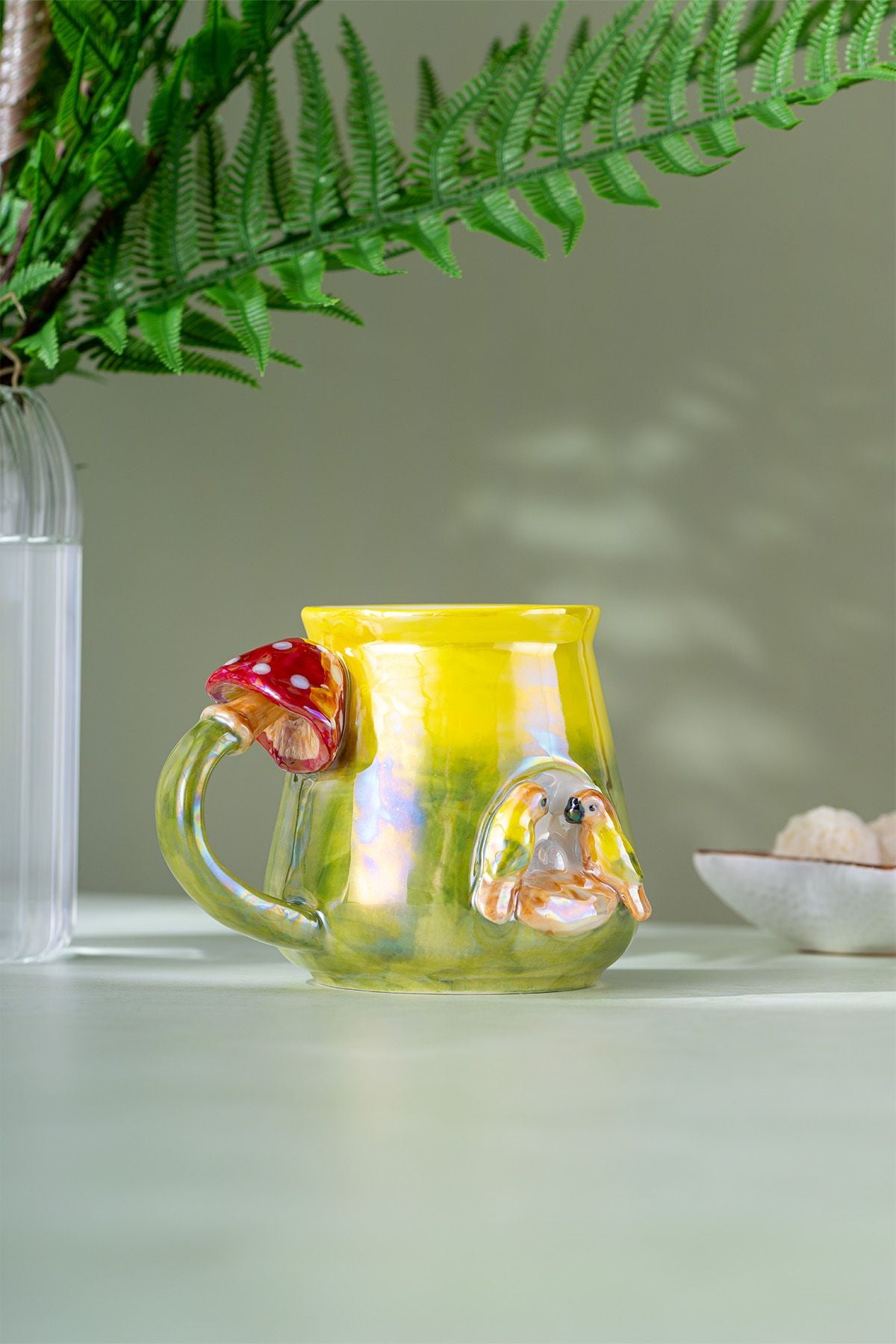 Istanbul porcelain tropical cup 400 ml green