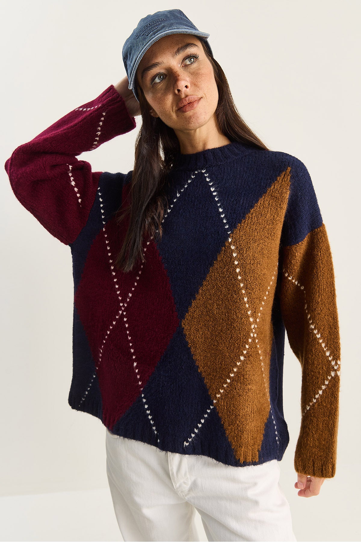 Women's Checkered Sweater 20251095