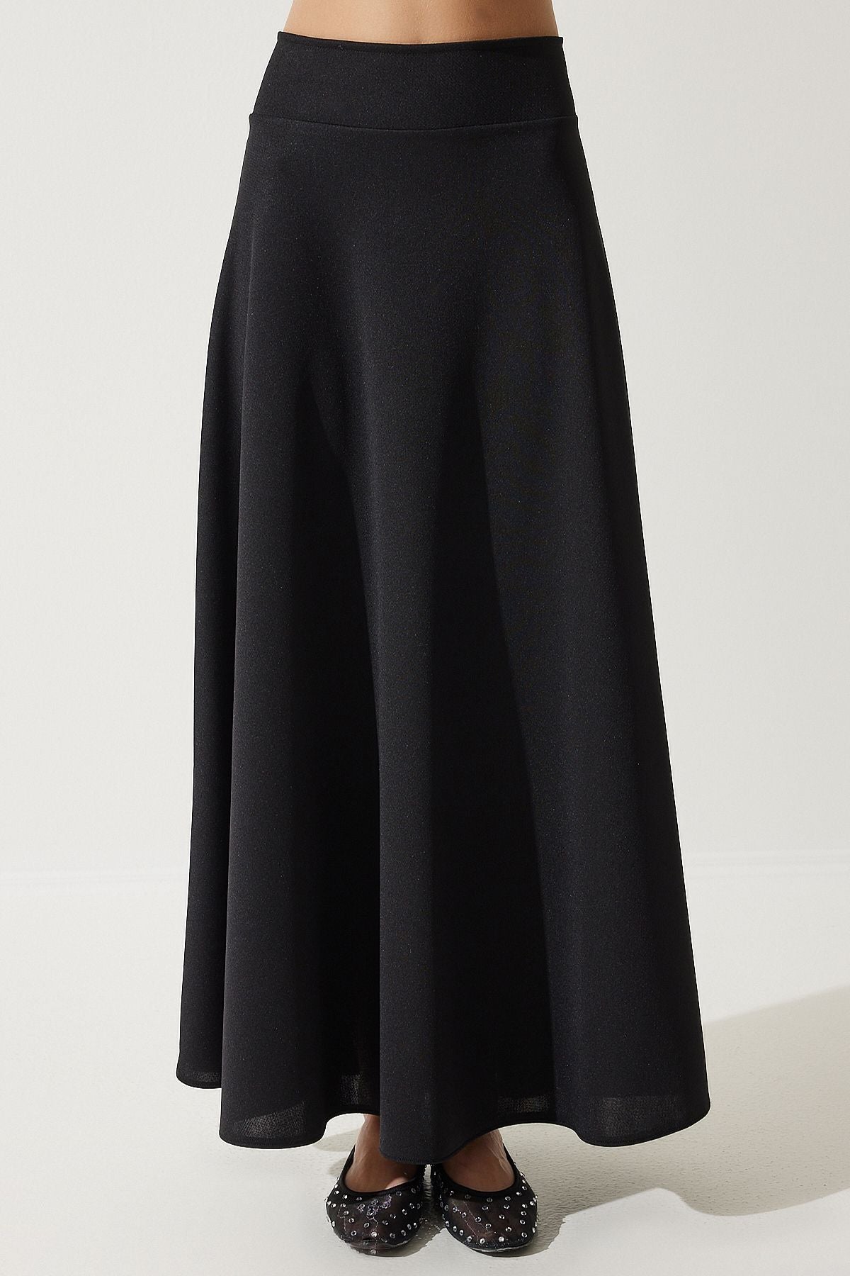 Women's Black Tunic Skirt Knitting Set DD01317