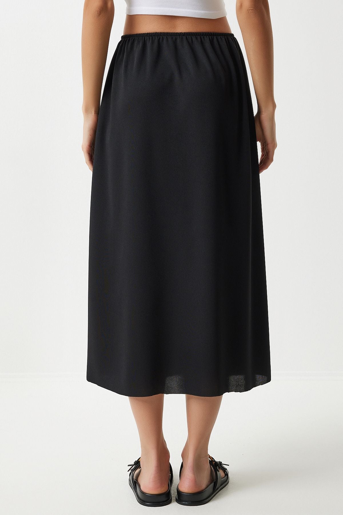 Female Black Waist Lining Skirt ZH00036