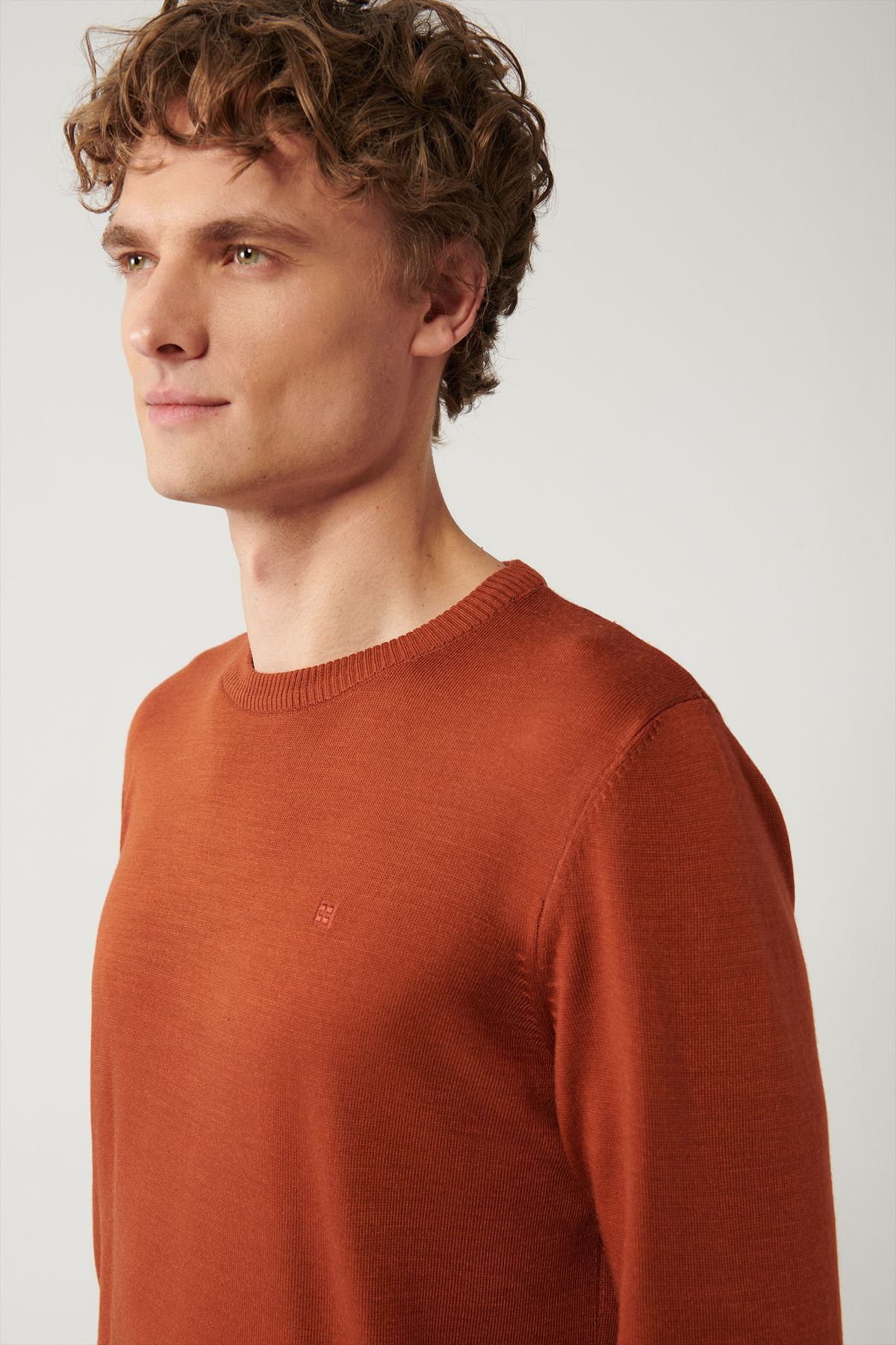 Men's Tile Bicycle collar Follow -up knitwear sweater E005000