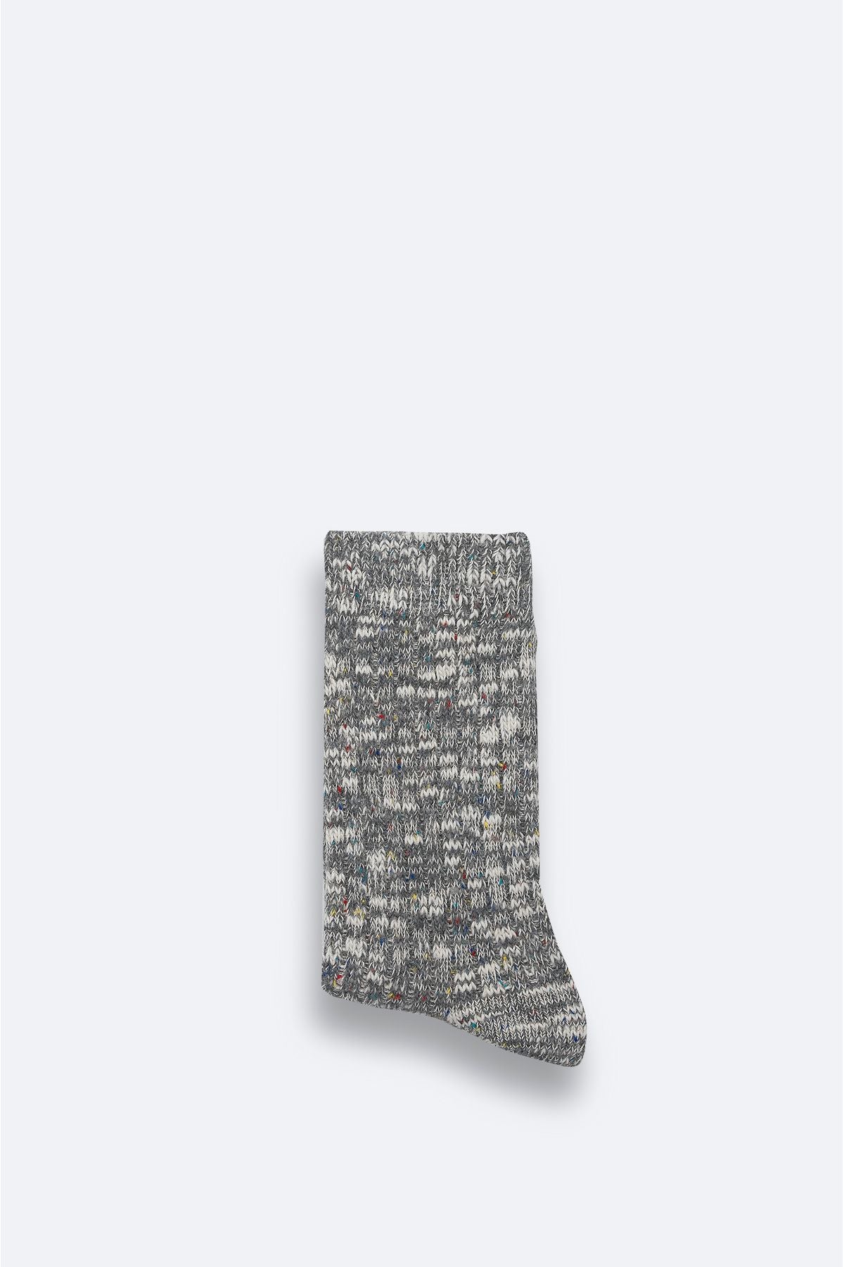 Men's gray cotton nopeli socket socks A42y8501