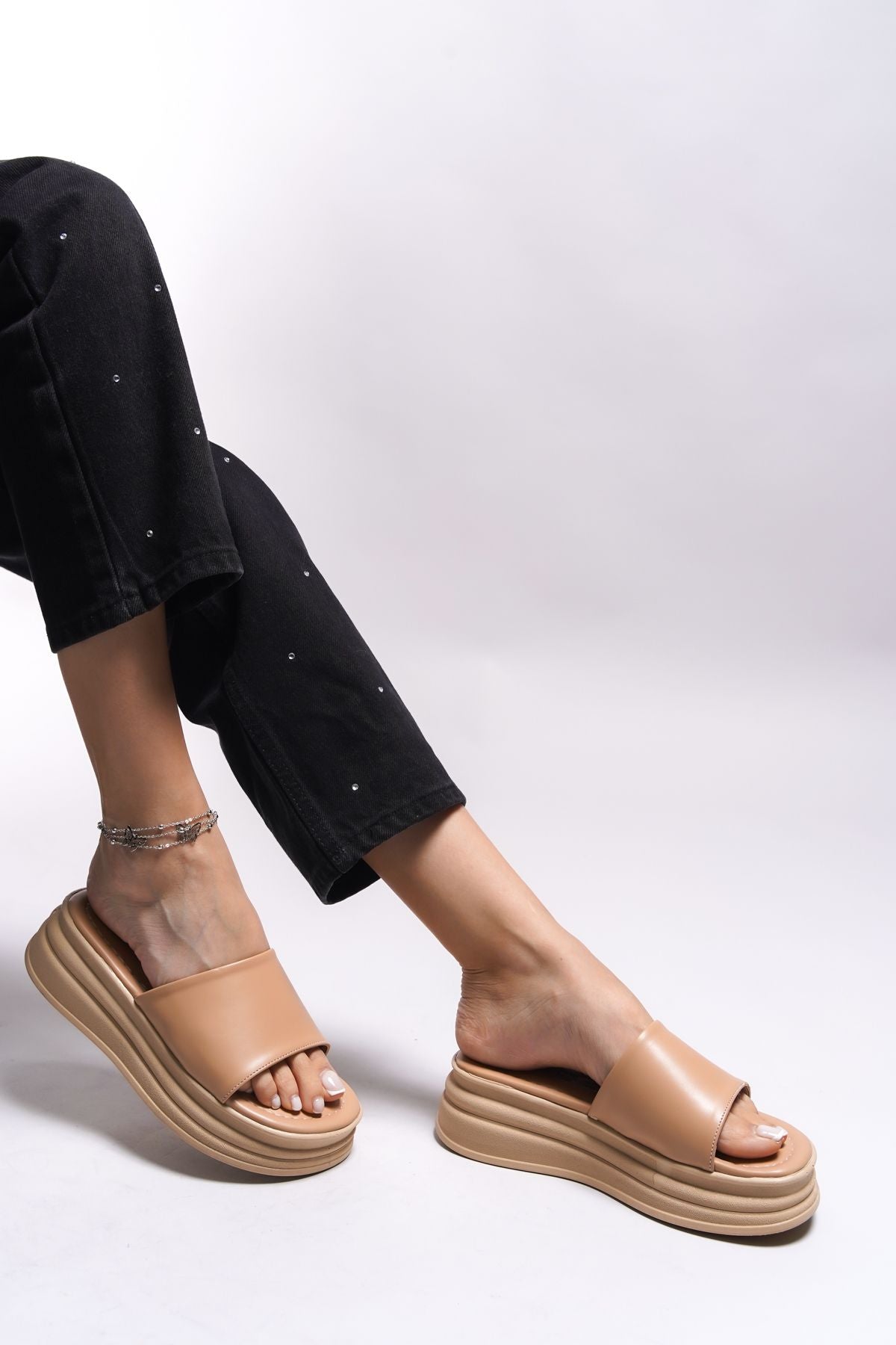 Loukeros Woman Slippers 0012315 Nude