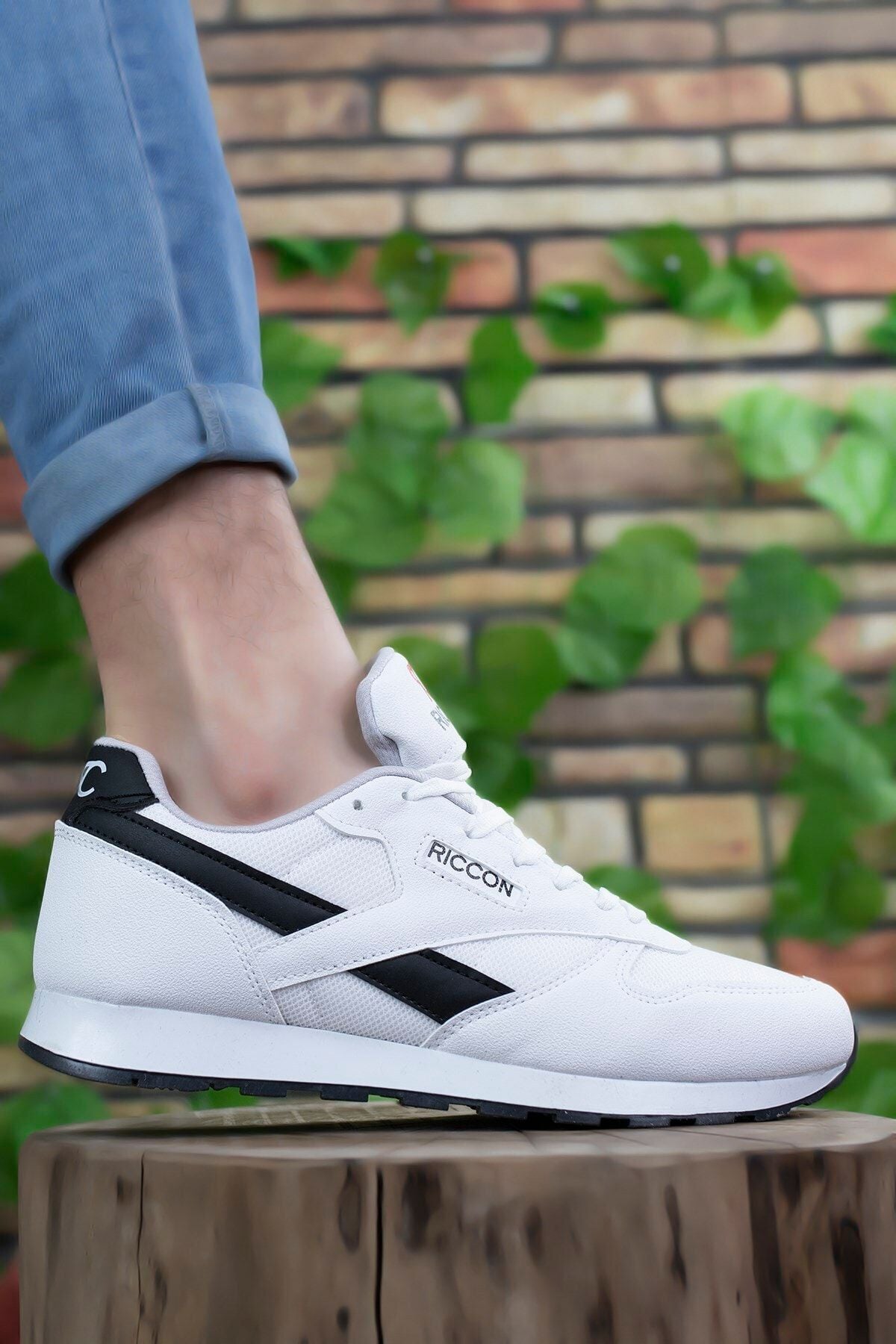 White Black Unisex Sneaker 0012853