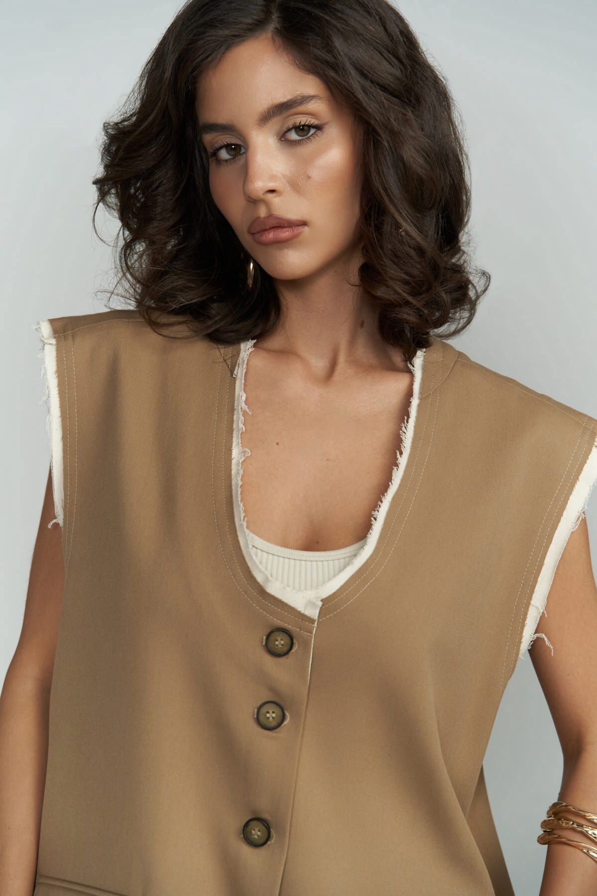 Anderson mink shabby vest