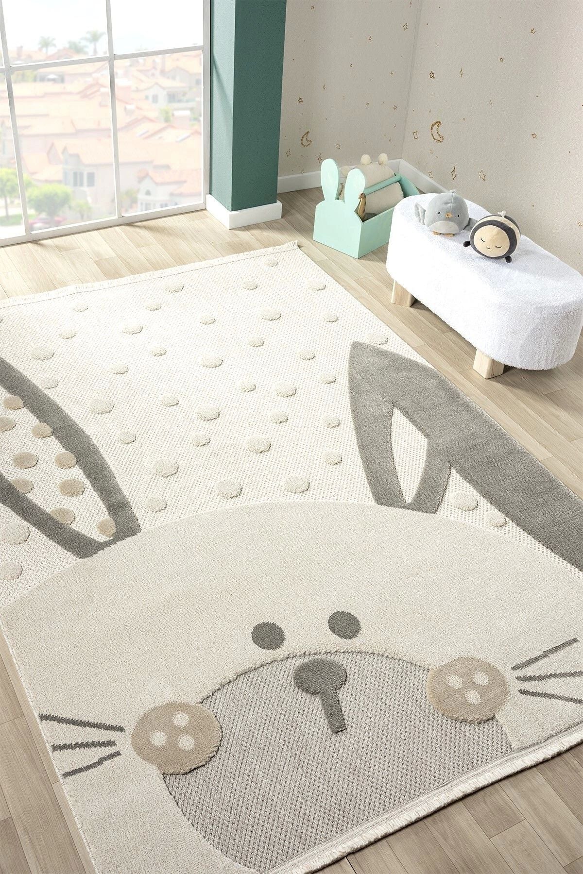 Washable Woven Base Baby Children's Room Carpet does not stain antibacterial antiallergic frosty 11