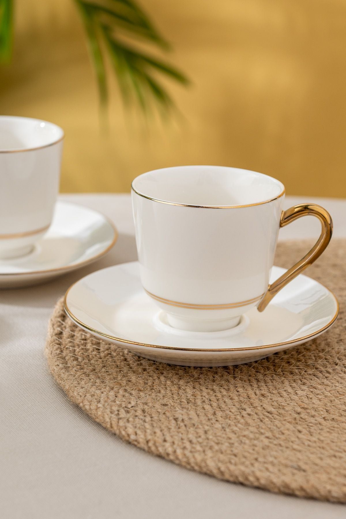 Istanbul Porcelain Semin 2 -person coffee cup set Gold 140 ml