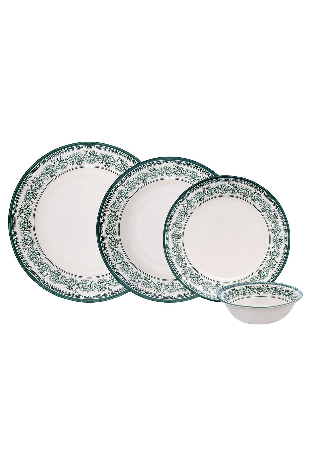 Arya 24 Piece 6 Person Dinner Set Green