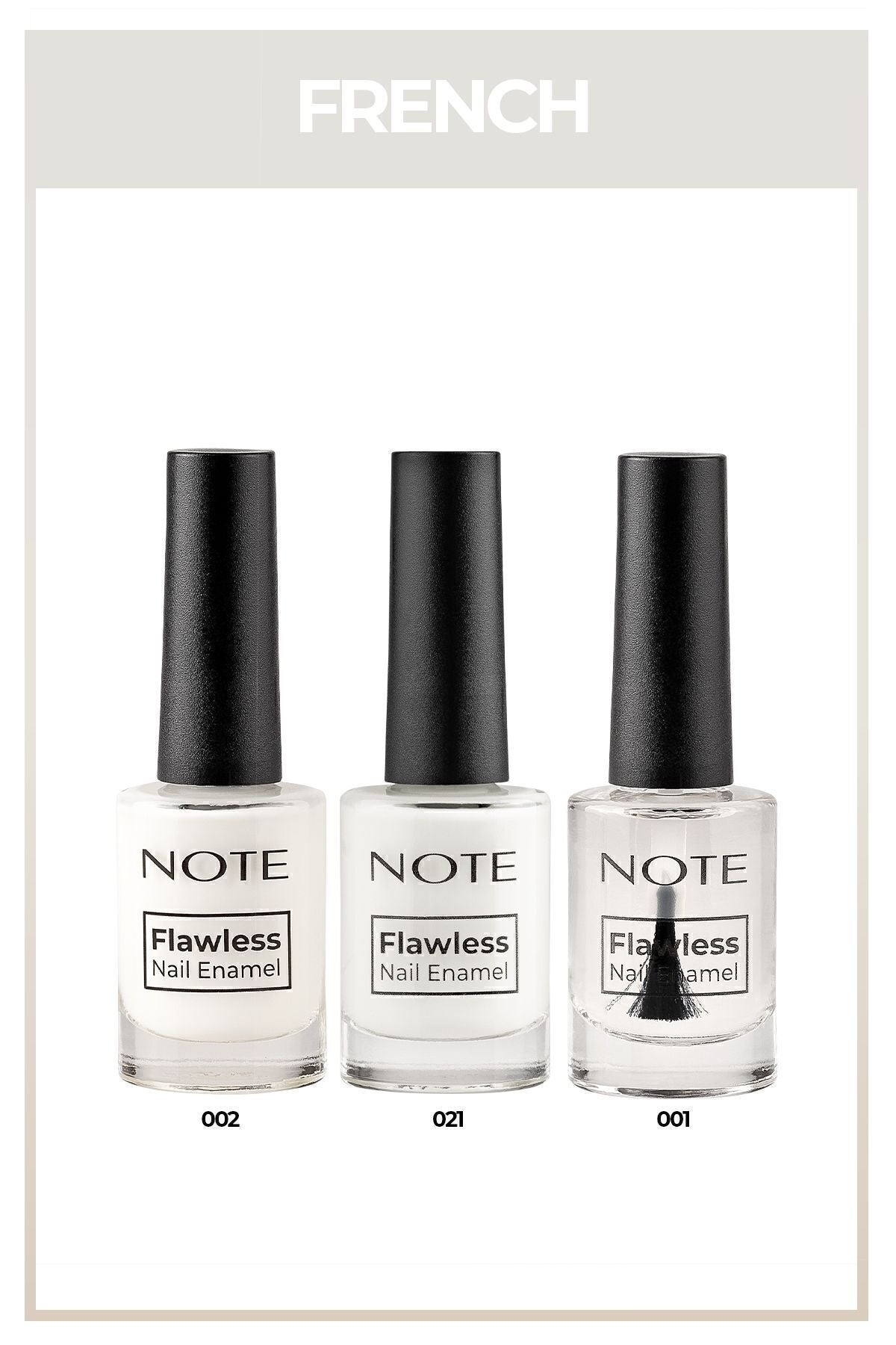 Nail Flawless 3'lü French Oje Seti
