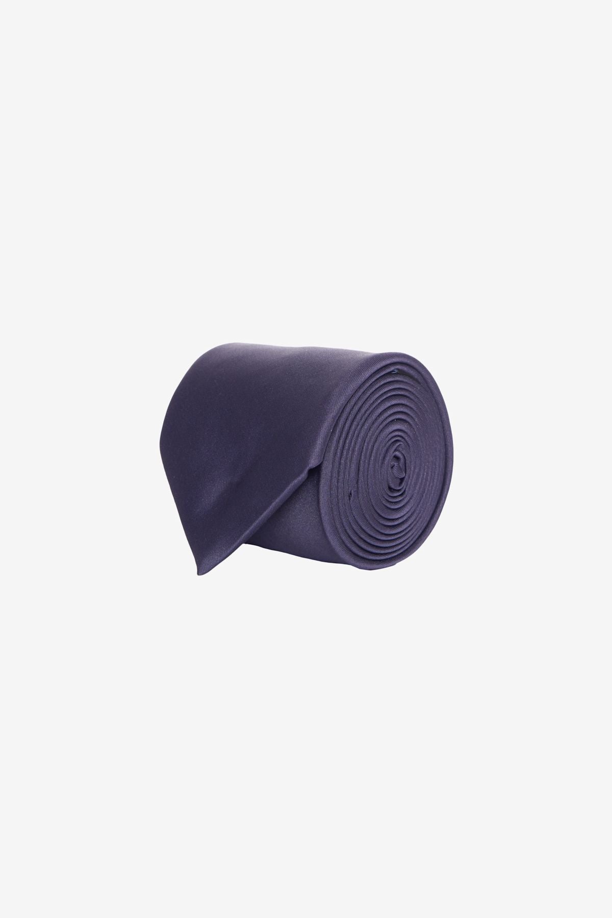 Men's Navy Blue Pattern -Free Tie