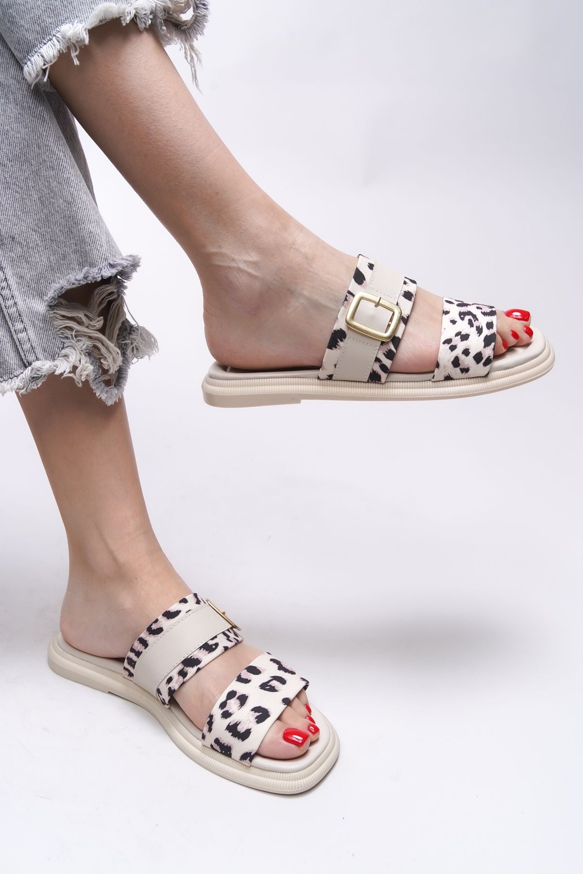 Maerlorn Woman Slippers 0012415 Beige Leopard