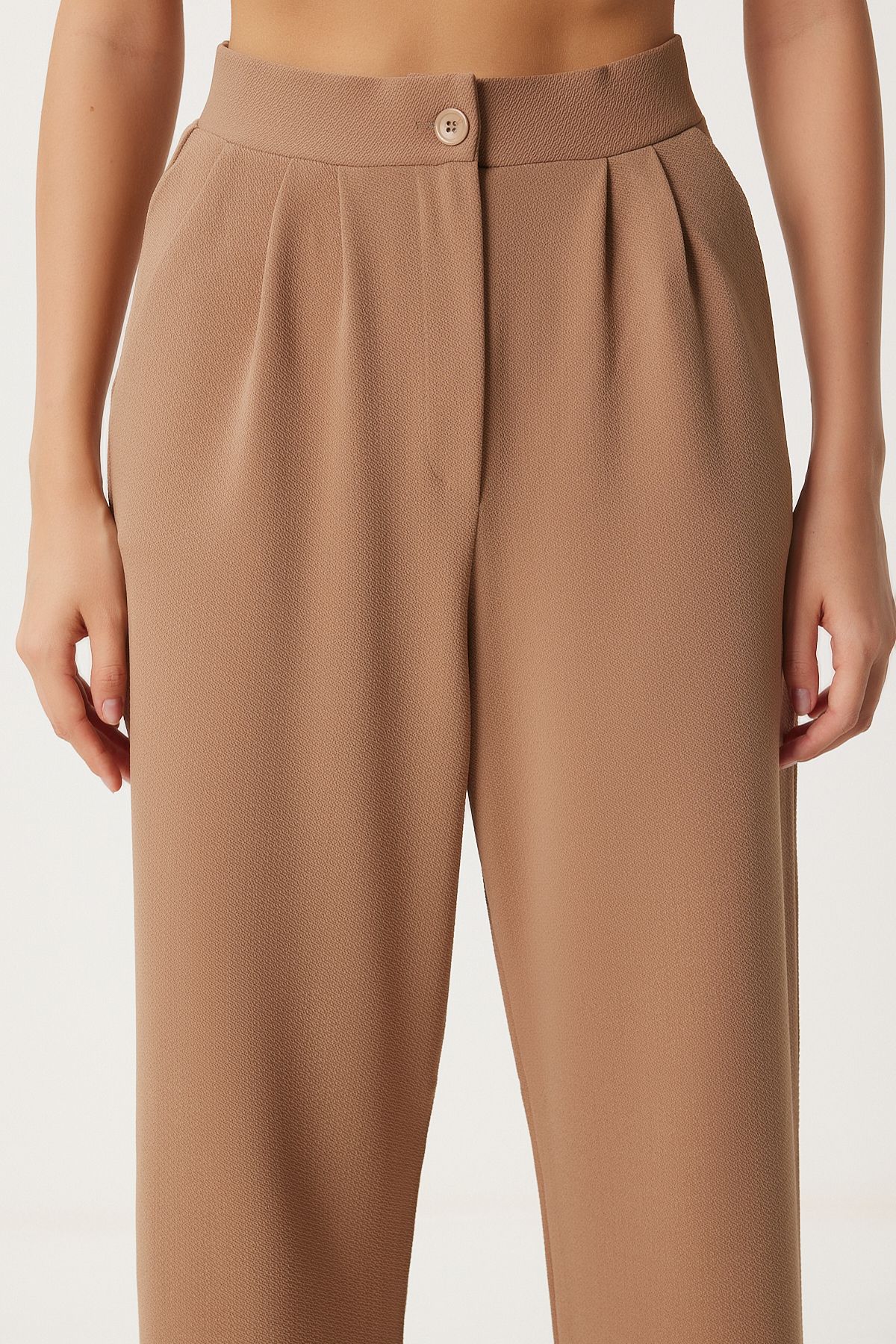 Female Biscuit Lycra Comfortable Palazzo Knitting Pants RV00175
