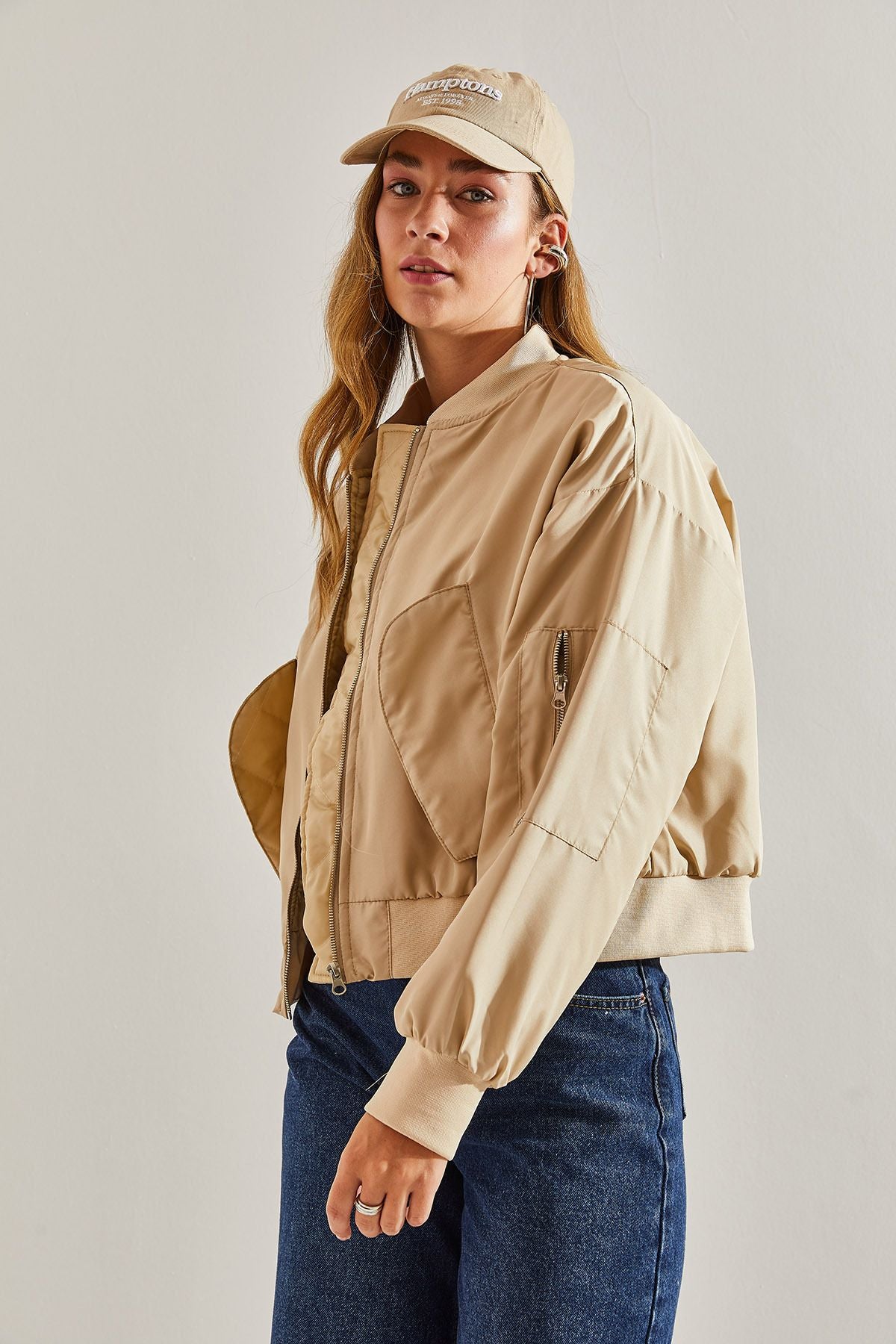 WOMEN'S AROUND BOMBER MONT WITH ZIPPER