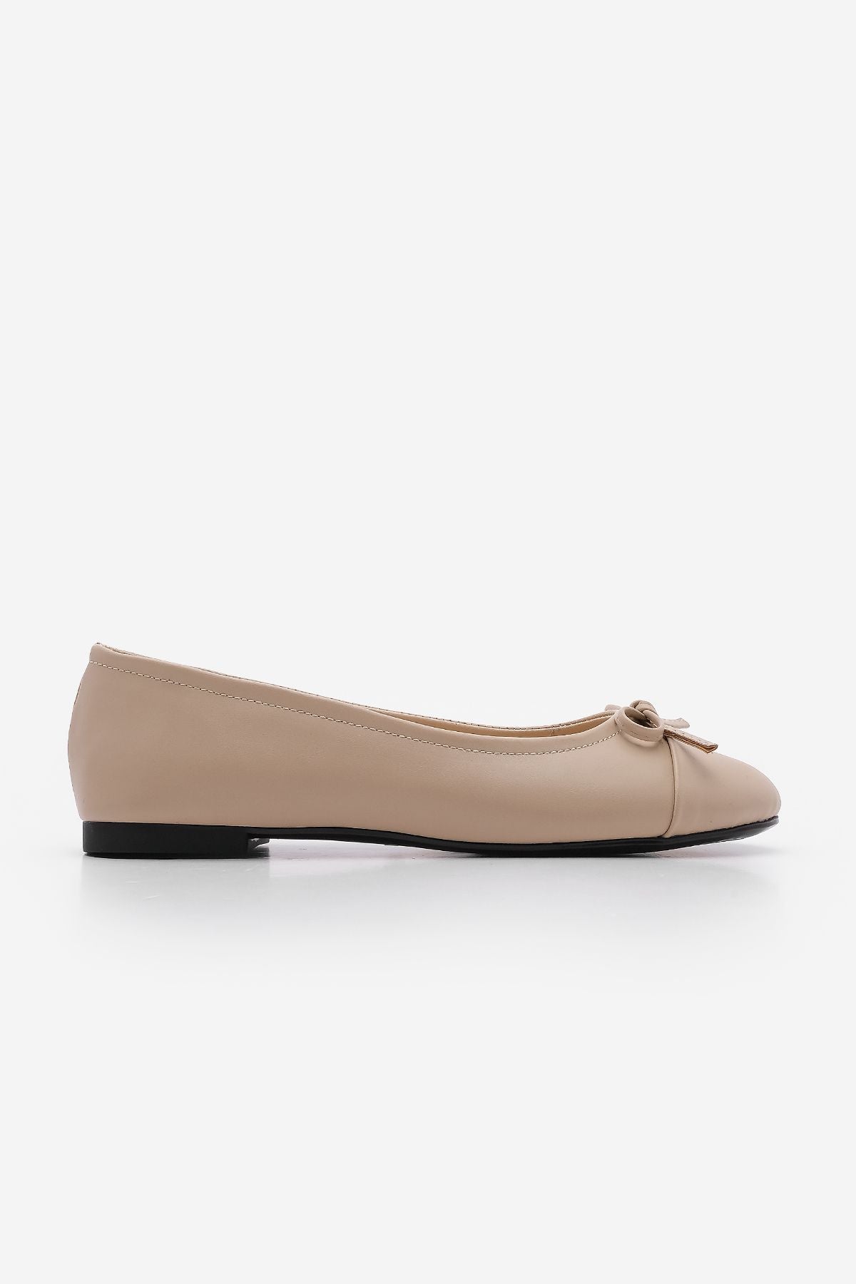 Women's Bow Detail Daily Babet Barlin Beige