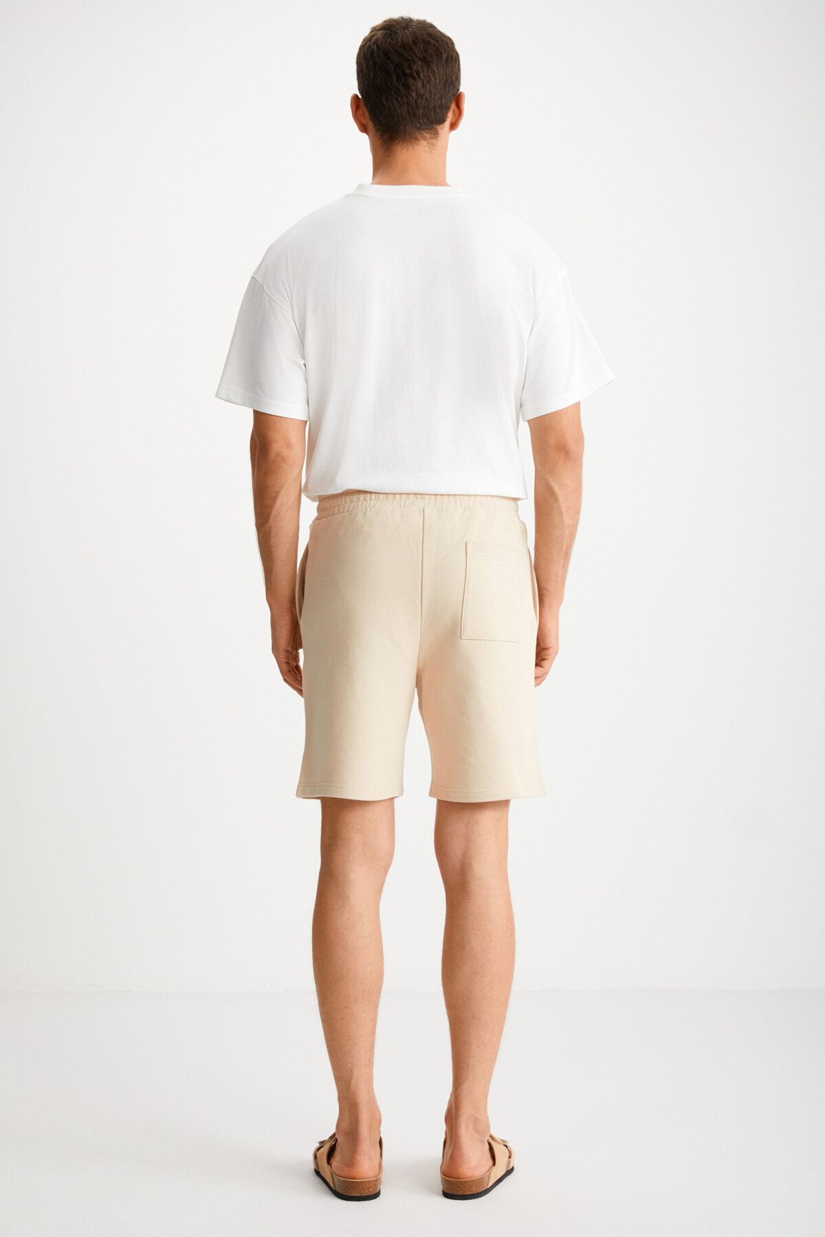 Uncertain Men's Comfort Fit Beige Shorts & Bermuda