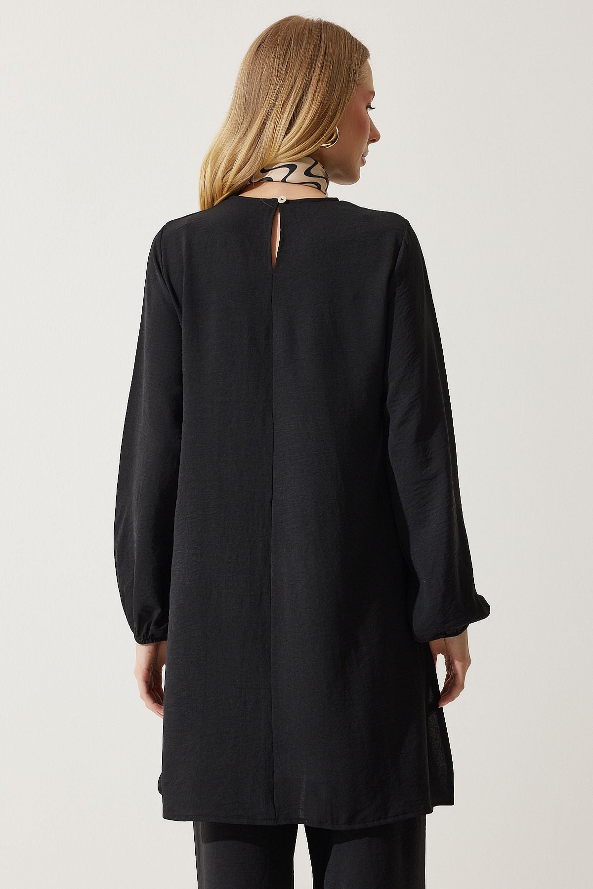 WOMEN BLACKED TUNIC PALAZZO Knitting Set to00133