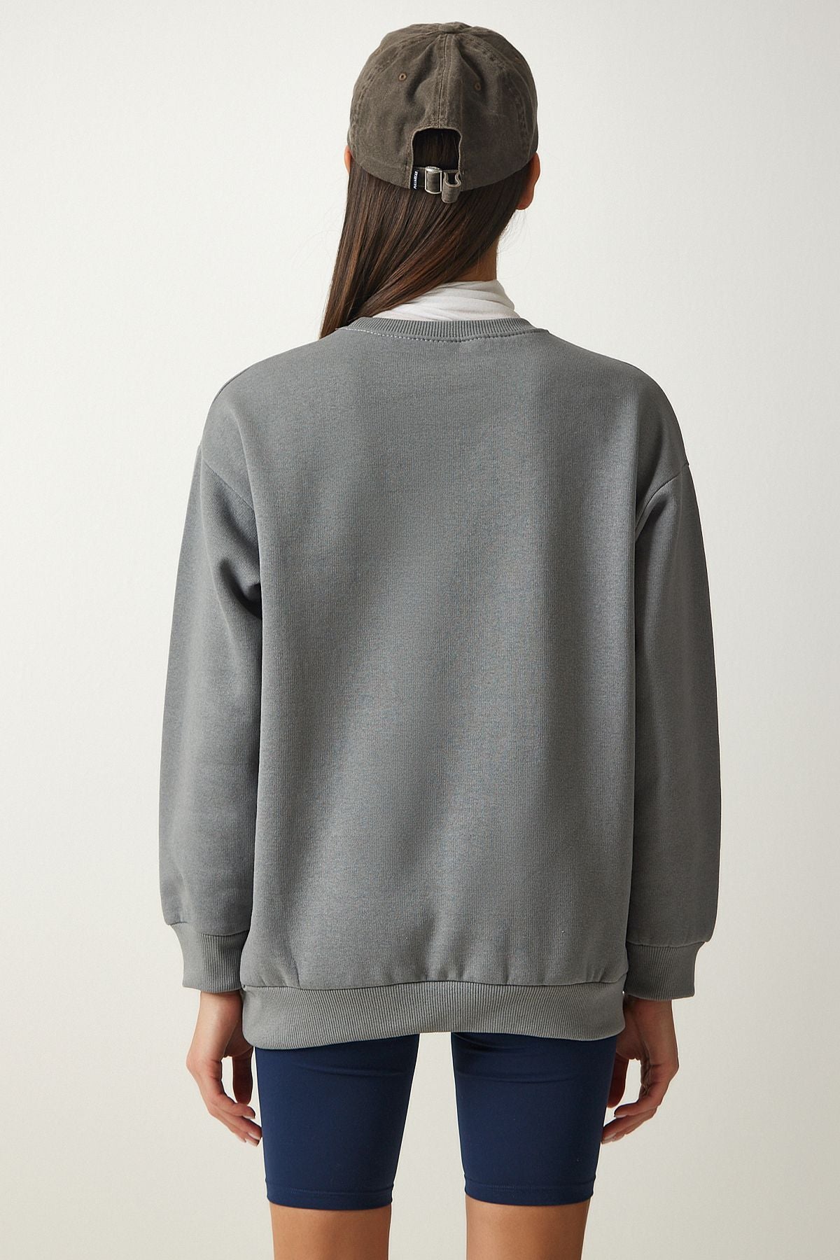 WOMEN'S GRAY BASIC SWEATSHIRT OW00001