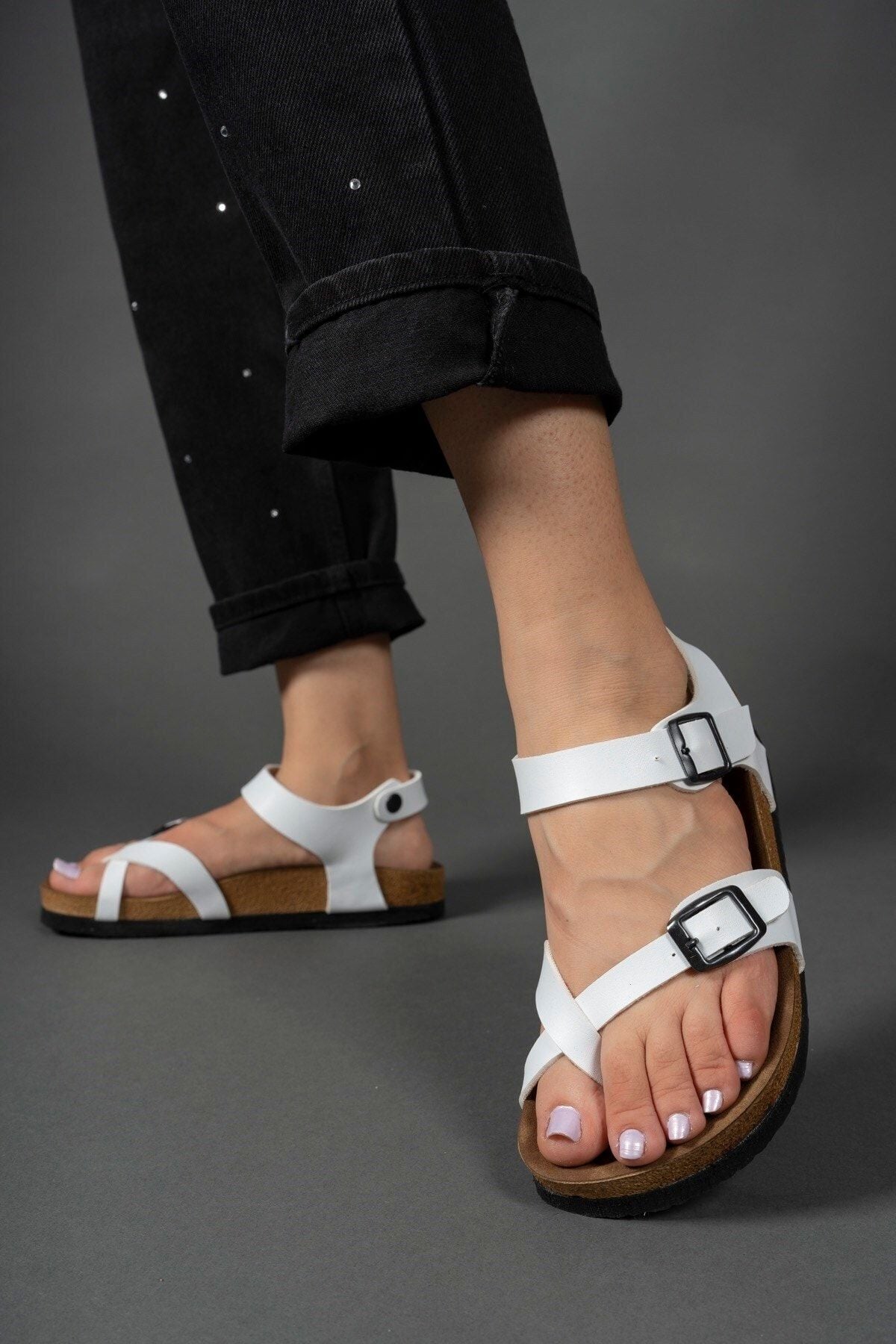 White Skin Woman Sandals 0012503