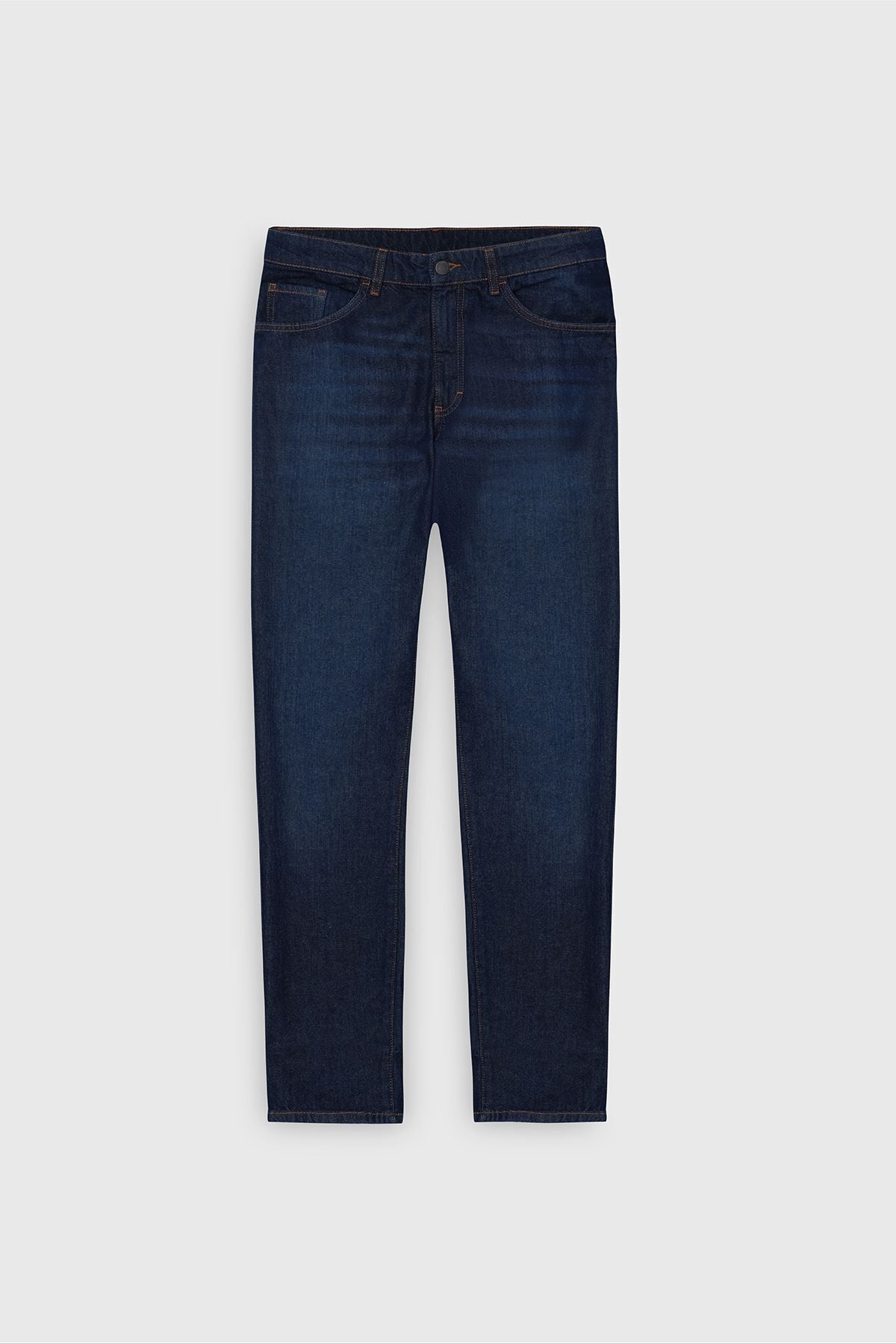 Men's navy blue comfort fit comfortable cut 100 %cotton denim jean jeans