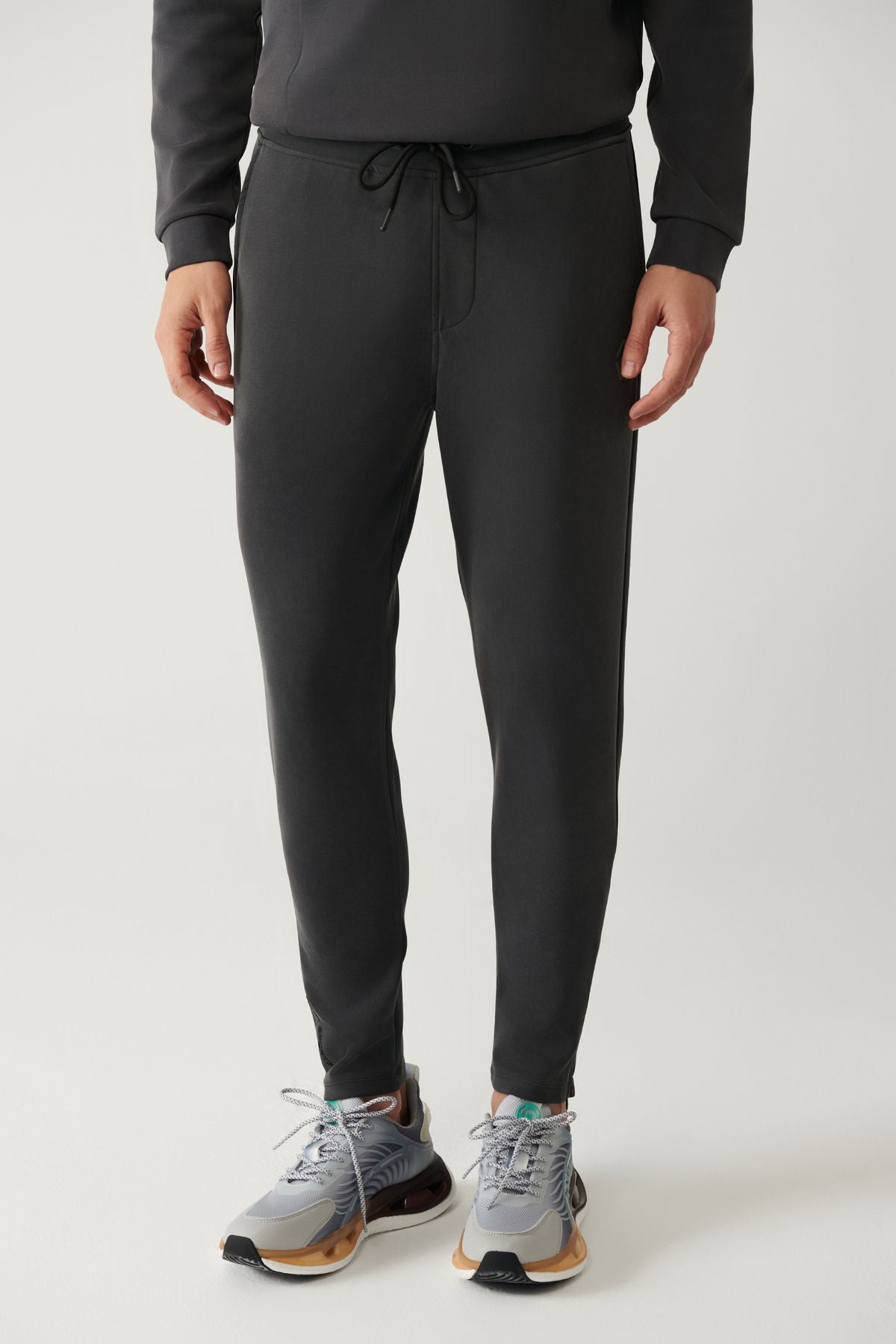 Men's anthracit Soft Touch Zipper Paçalı Paçalı Six A41y3401