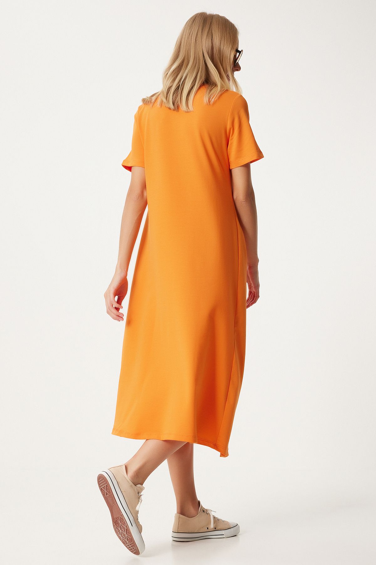 Woman Oranj A Cut Summer Combed Dress Ub00060