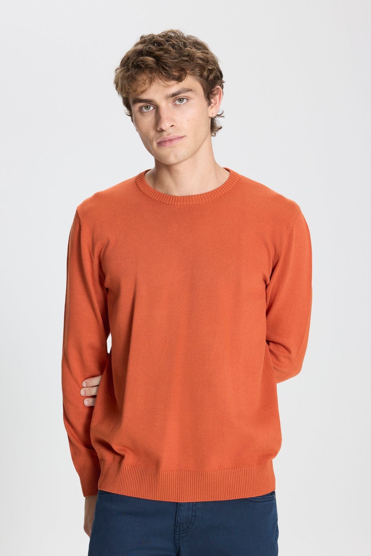 Men's Tile Standard Fit Normal Cut Bicycle Celiko Sweater