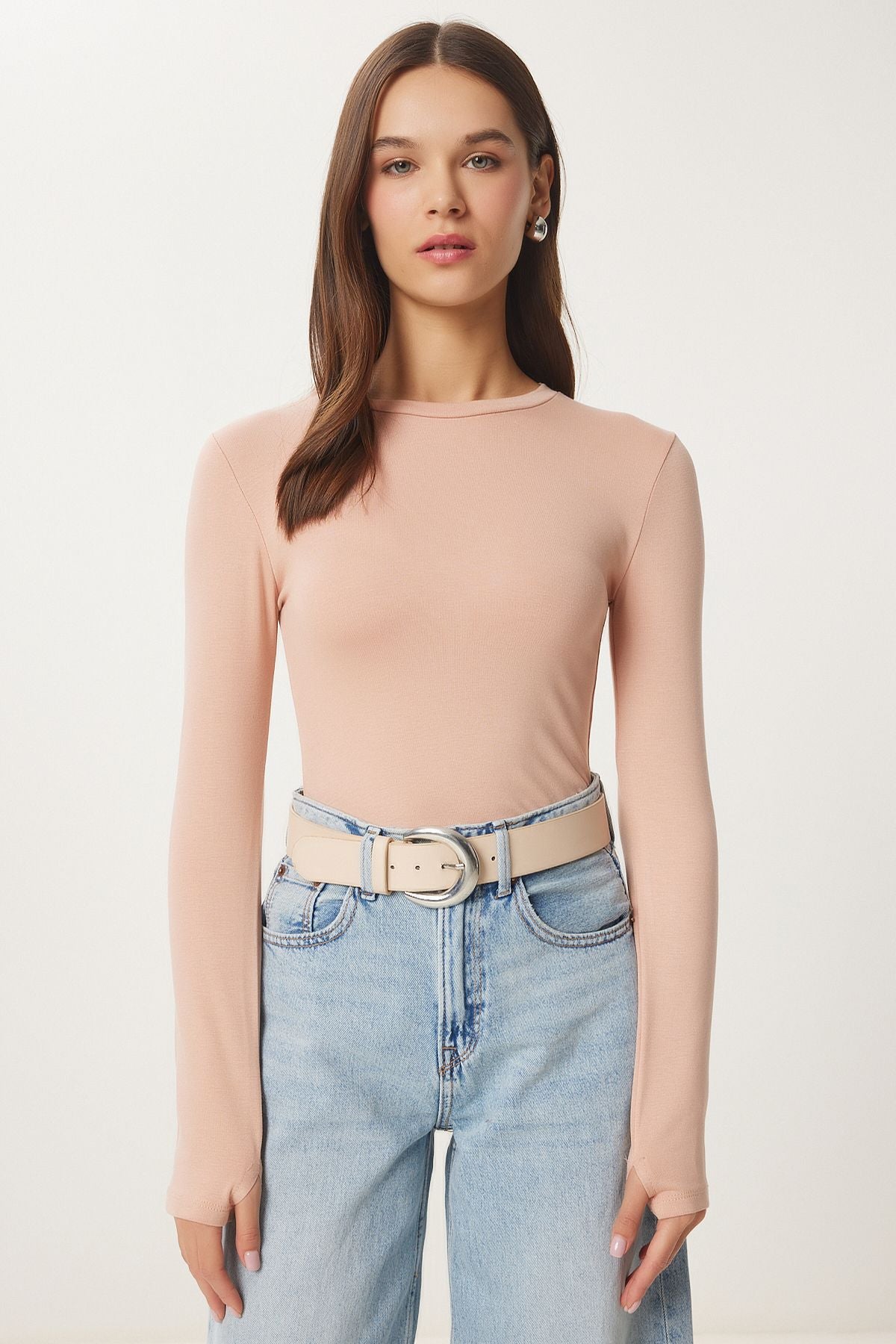 Female Biscuit Bicycle Basic Knitting Blouse CR00439