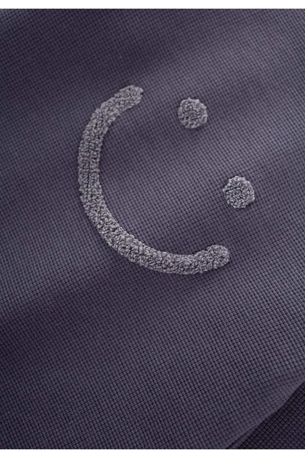 Smile filter embroidery waffle seasonal t-shift 2-10 age smoked