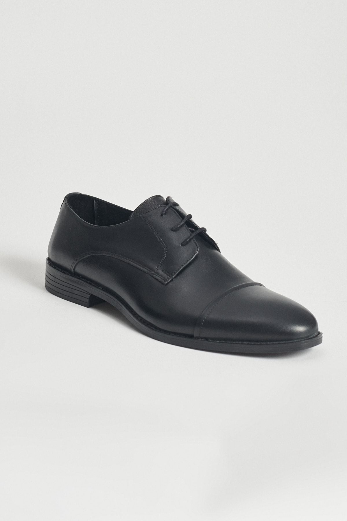 Men's black 100 %genuine leather classic shoes