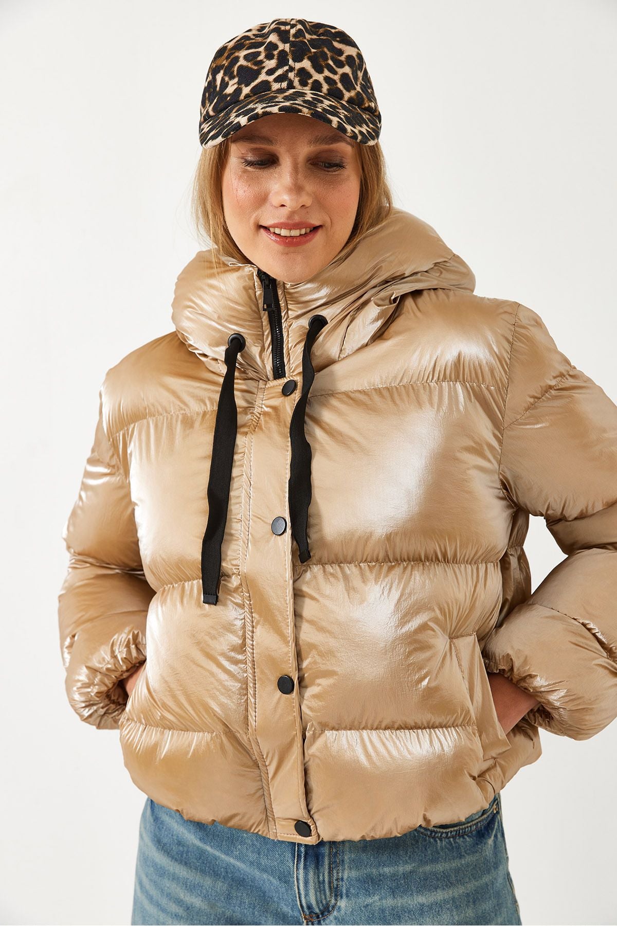Women Hopping Chine Inflatable Coat 2372 60351316
