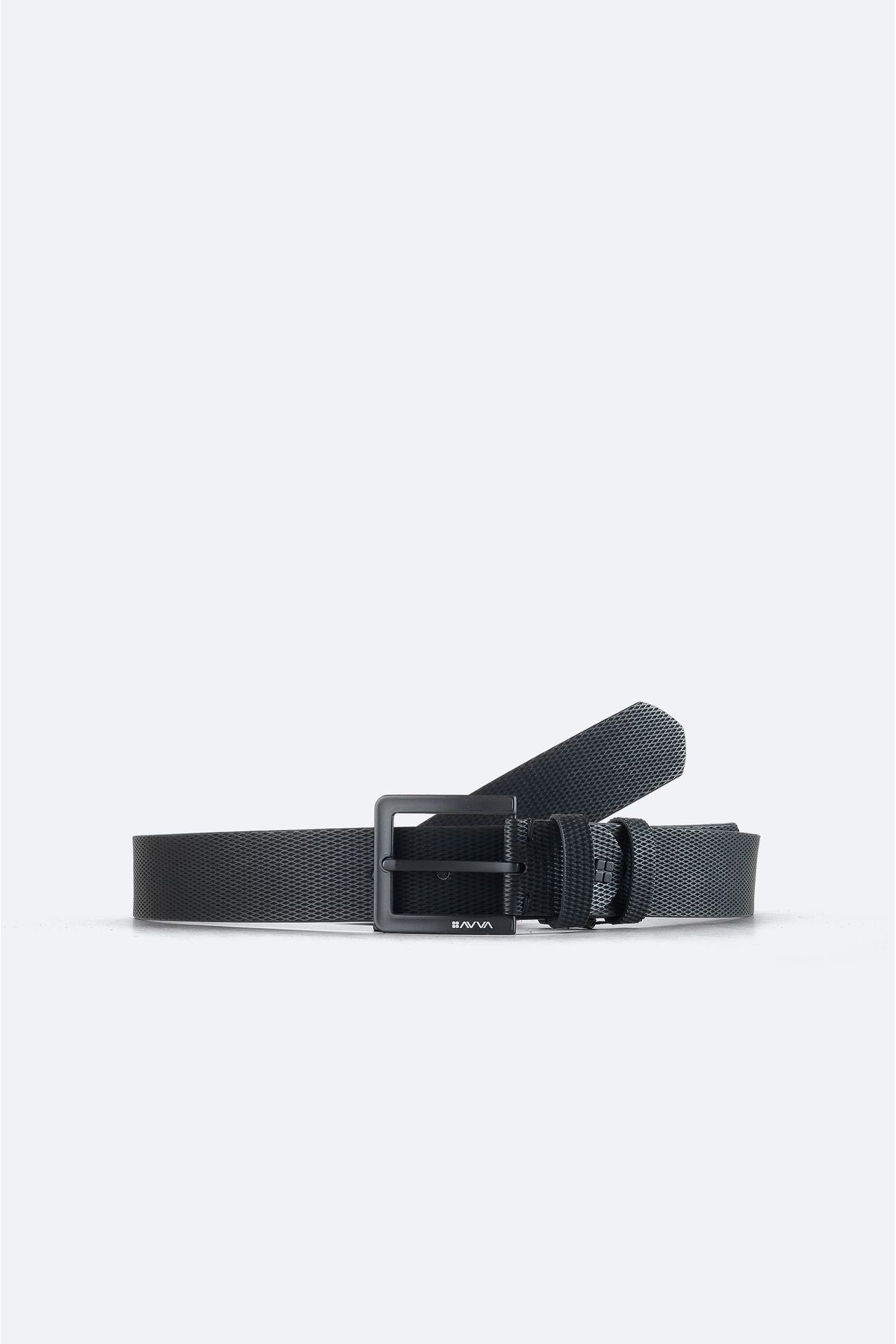 Men's Black Igne Patterned Belt A41y9306