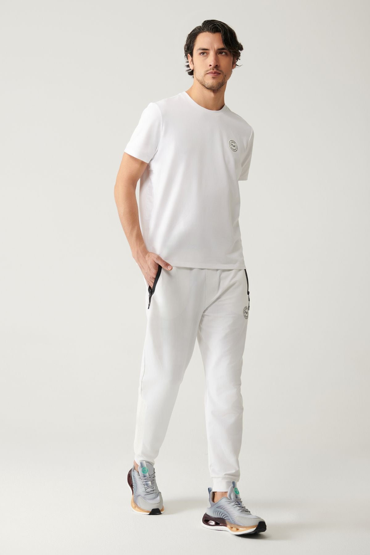 Men's White Jarse Fabric 2 IP Service Six A41y3416