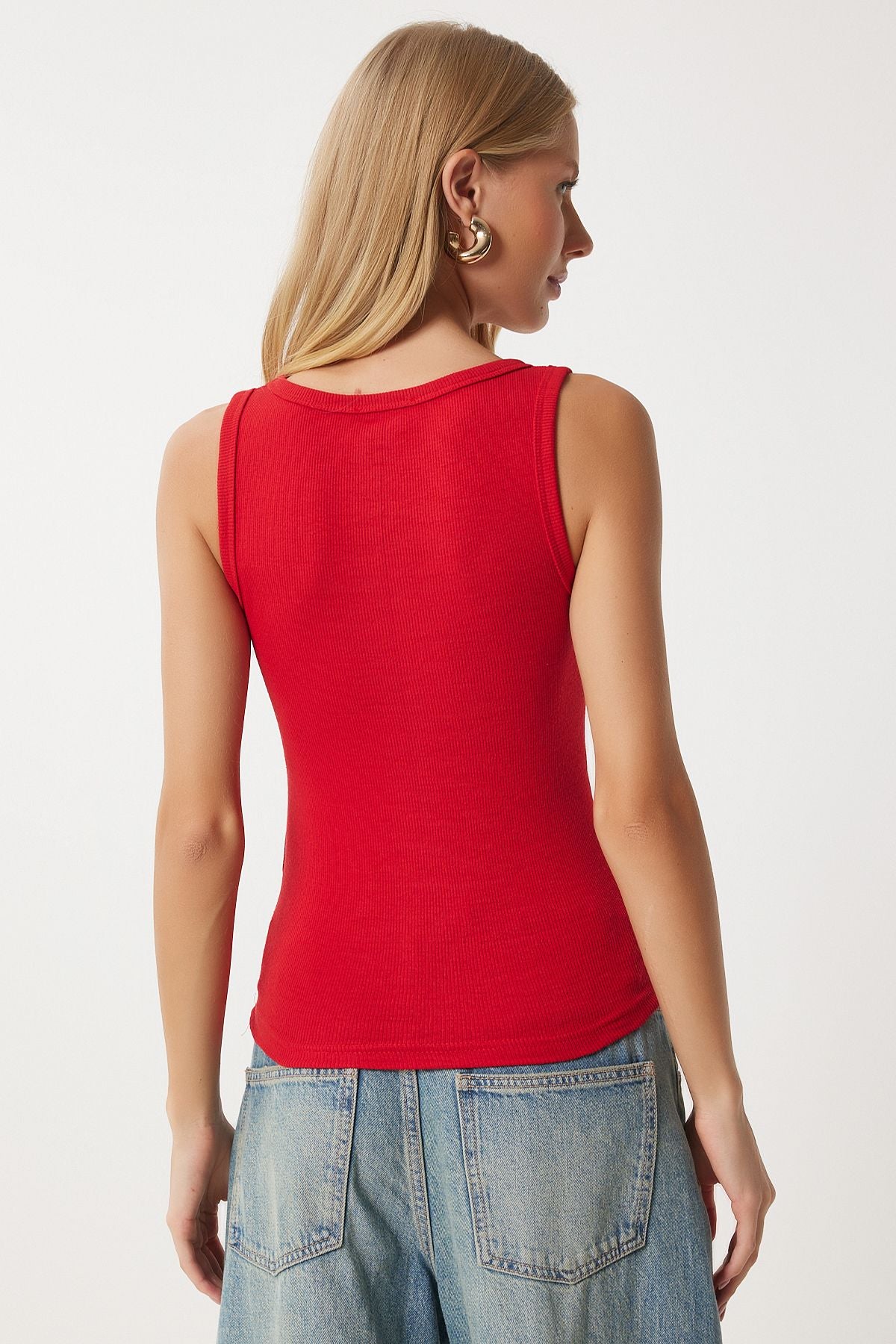 Woman Red Red Wick Thick Strap Knitted Athlete HJ00009