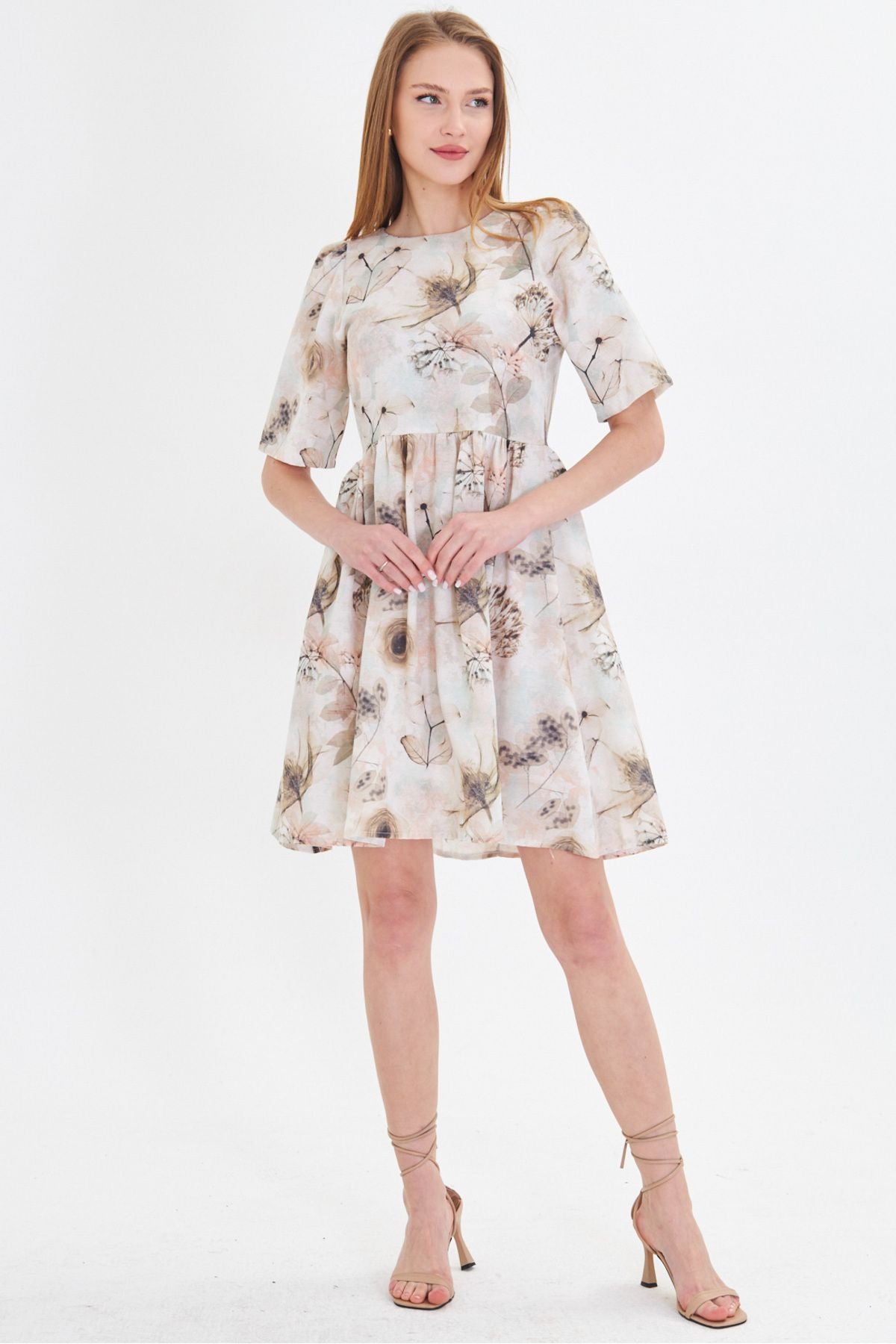 WOMEN MINT ZERO BACK RESPONSE WATER WATER WASTER WASTE BLOTH SPRING DRESS ARM-25Y001009