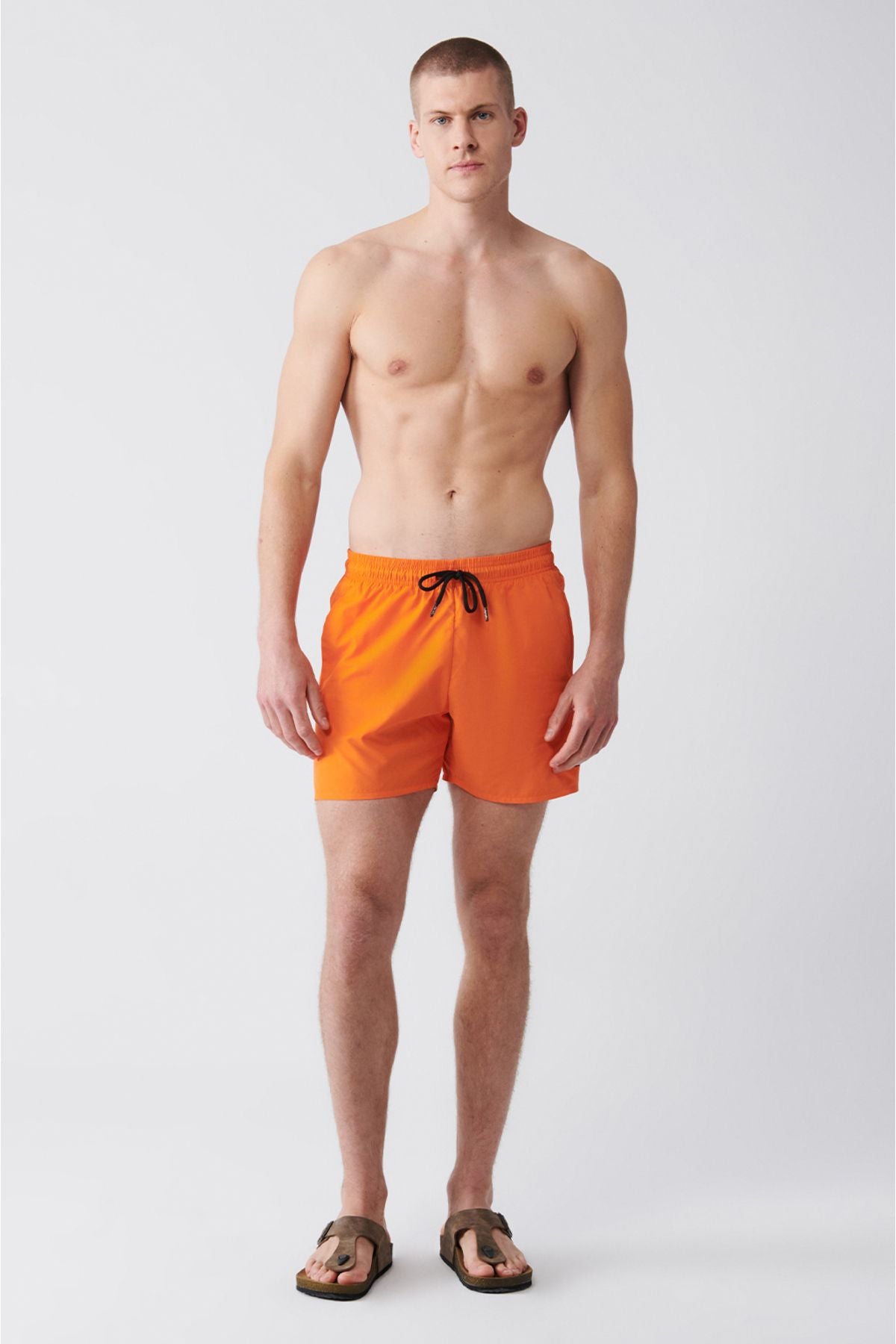 Men's Orange Fast Drying Standard Size Mayo Sea Short E003801