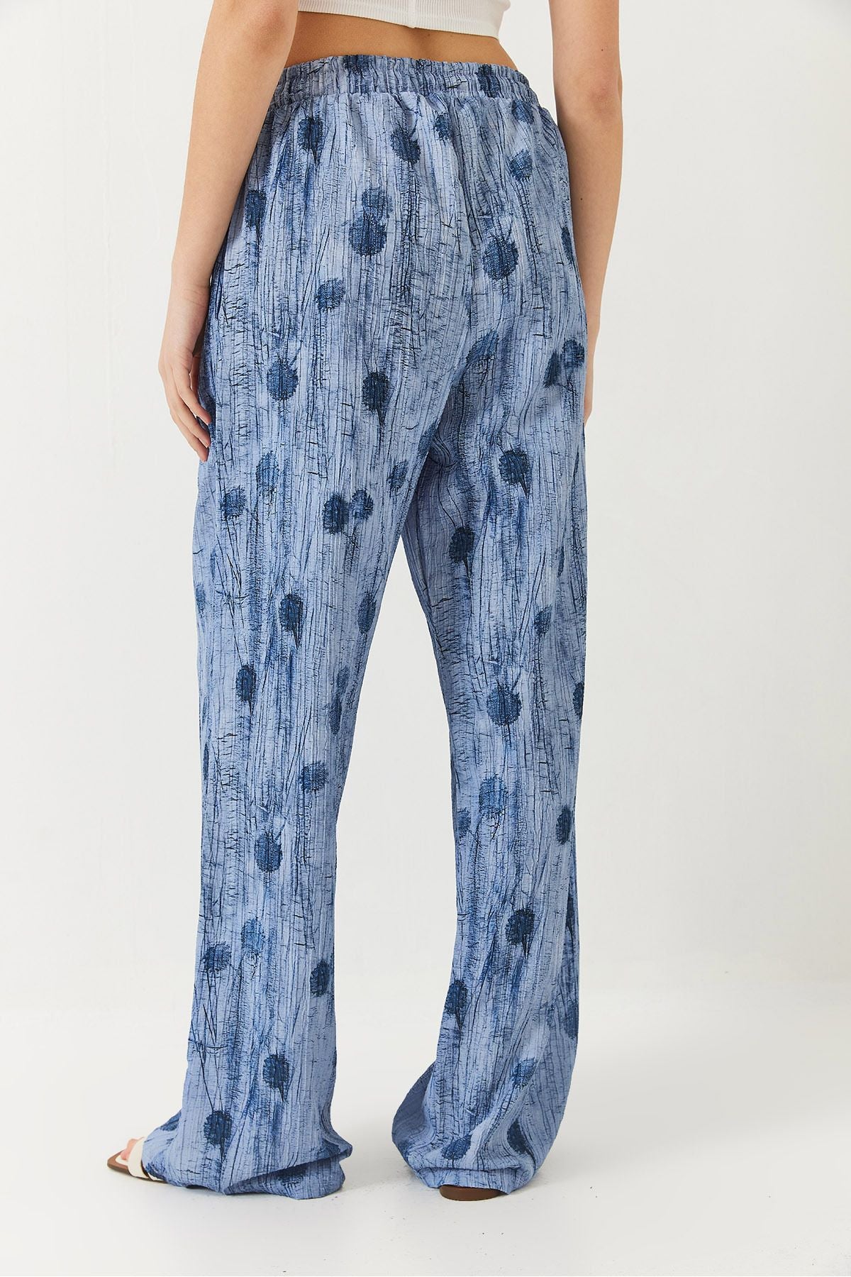 Women's Waist Lacık with Laccked Palazzo Pants 80167 60271064