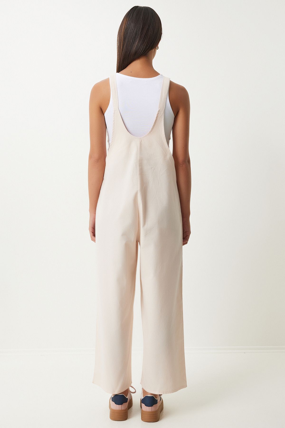 Women's Cream Hanger Thin Gabardin Summer Gardener Tulum KY00011