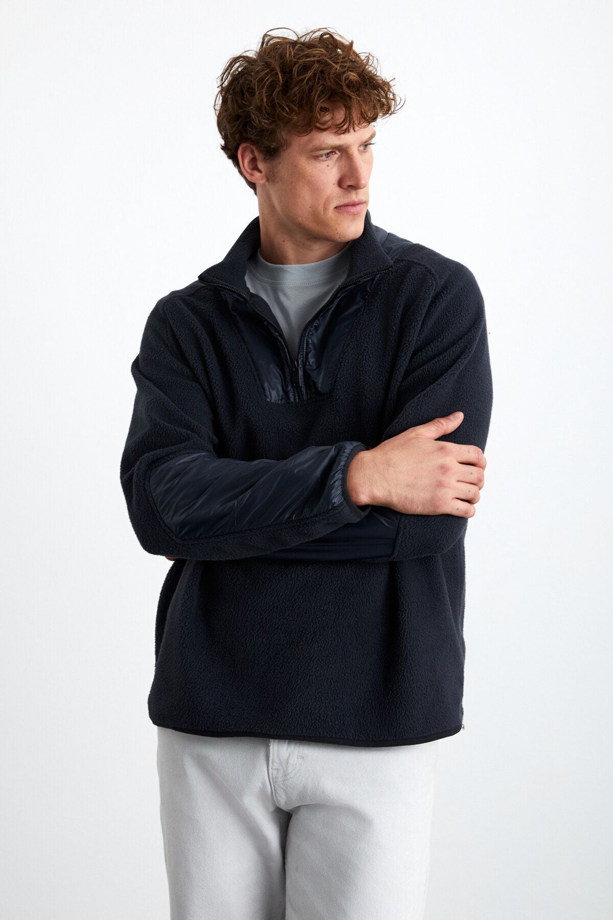 Pancraz Men's Polar Navy Blue Sweatshirt