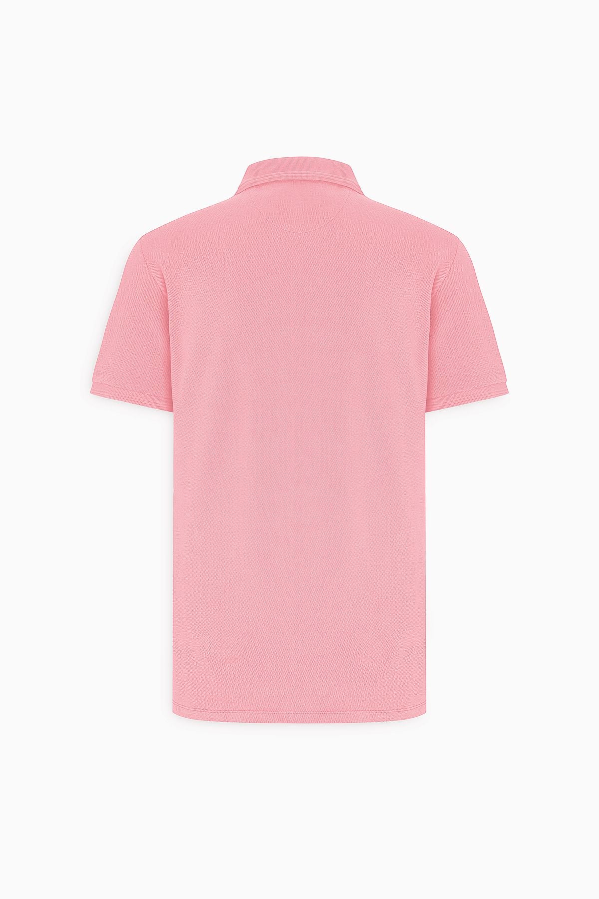 Men's rose dry slim fit narrow cut polo collar 100 %cotton short sleeve t -shirt