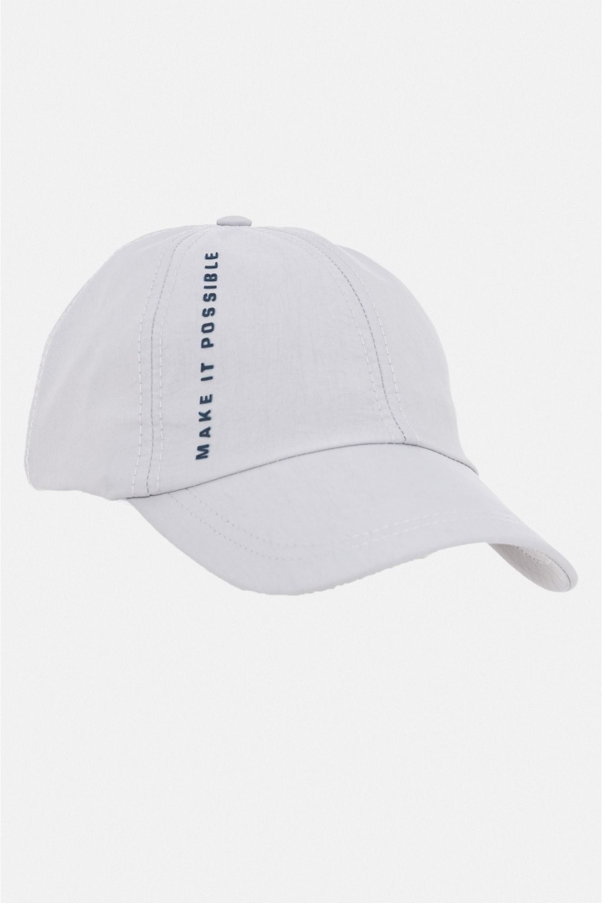 Men's Gray Slogan Printed Sport Hat A31y9200